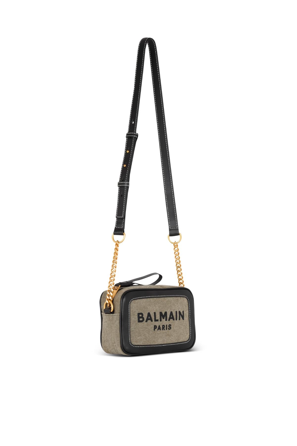 Balmain B-Army Camera Bag - Khaki/ Black
