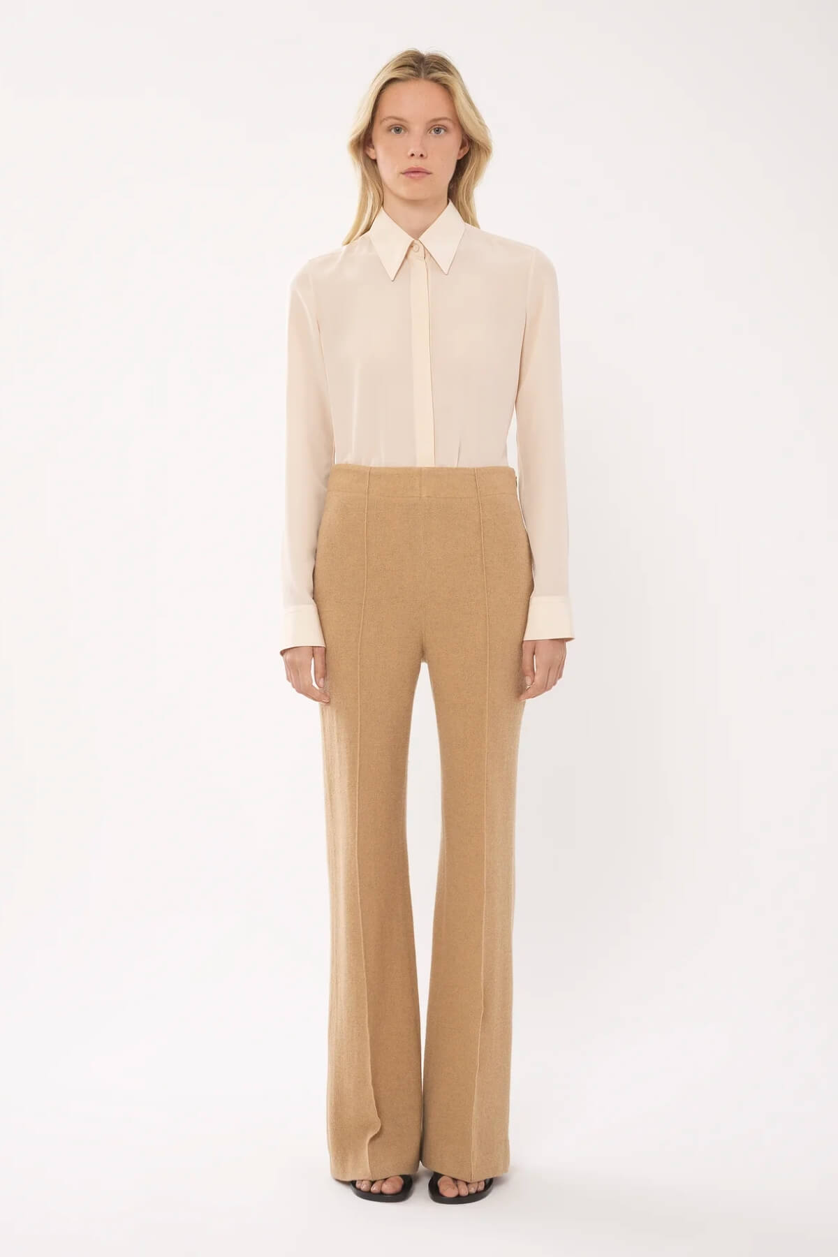 Chloé Tailored Wide Leg Pant - Worn Brown