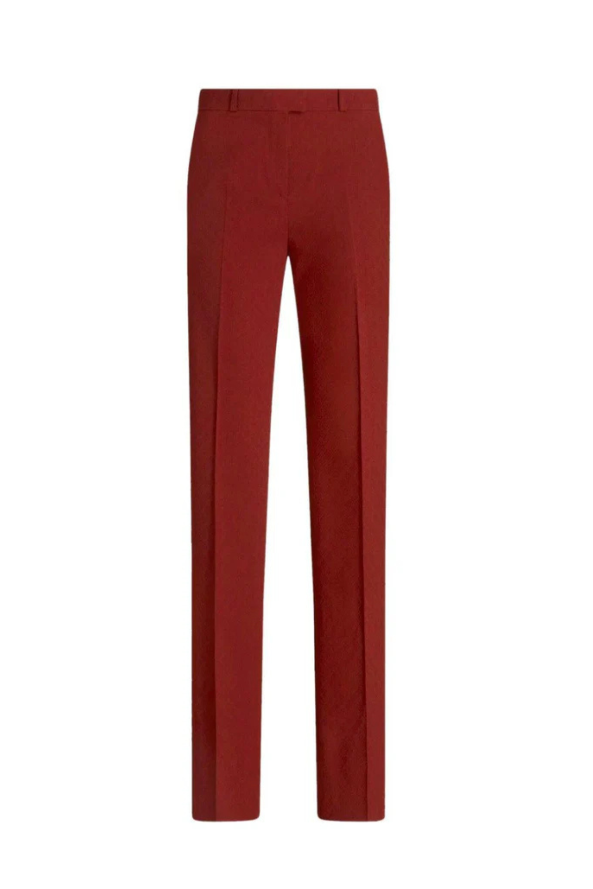 Etro Jacquard Straight Leg Pant - Red