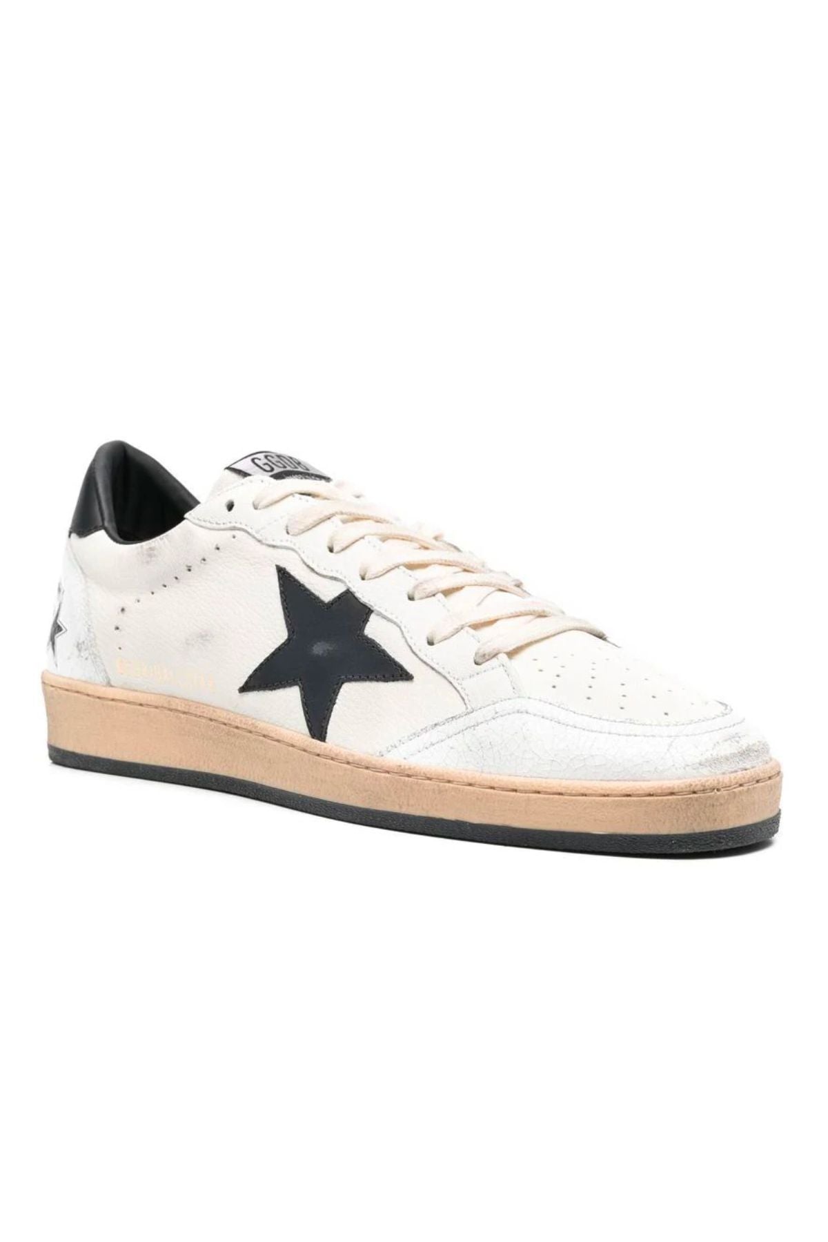 Golden Goose Ball Star Sneaker - White/ Black