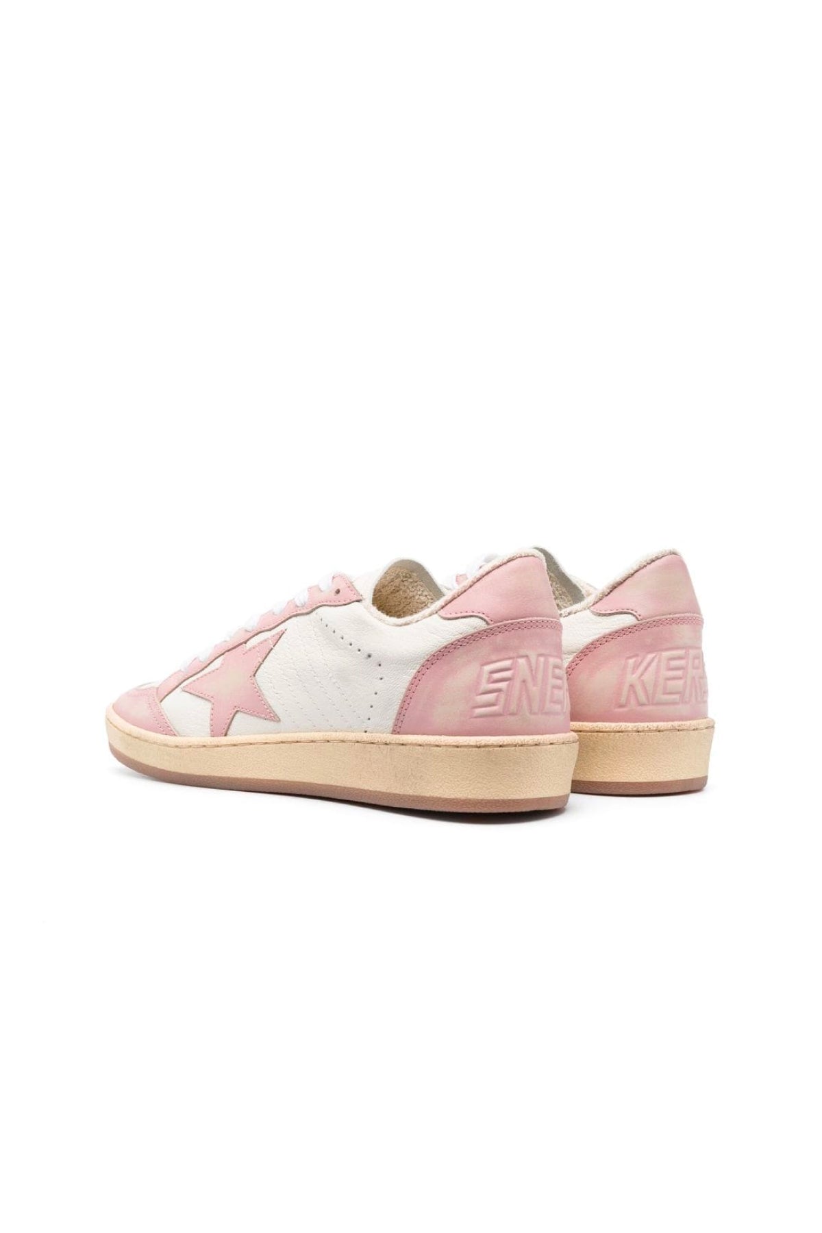Golden Goose Ballstar Sneakers - White/ Pink