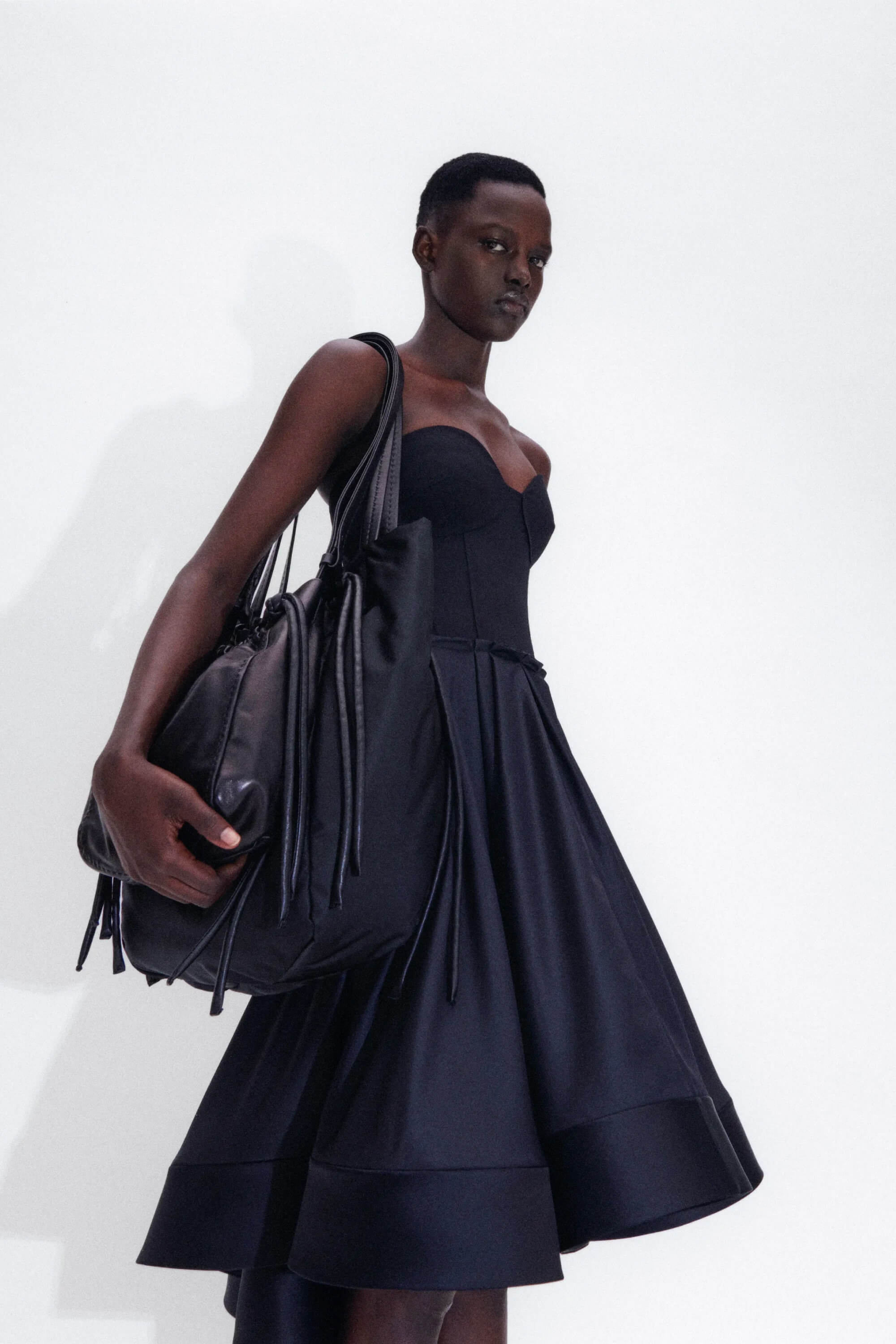 Black midi dress Proenza Schouler Resort 2023 collection