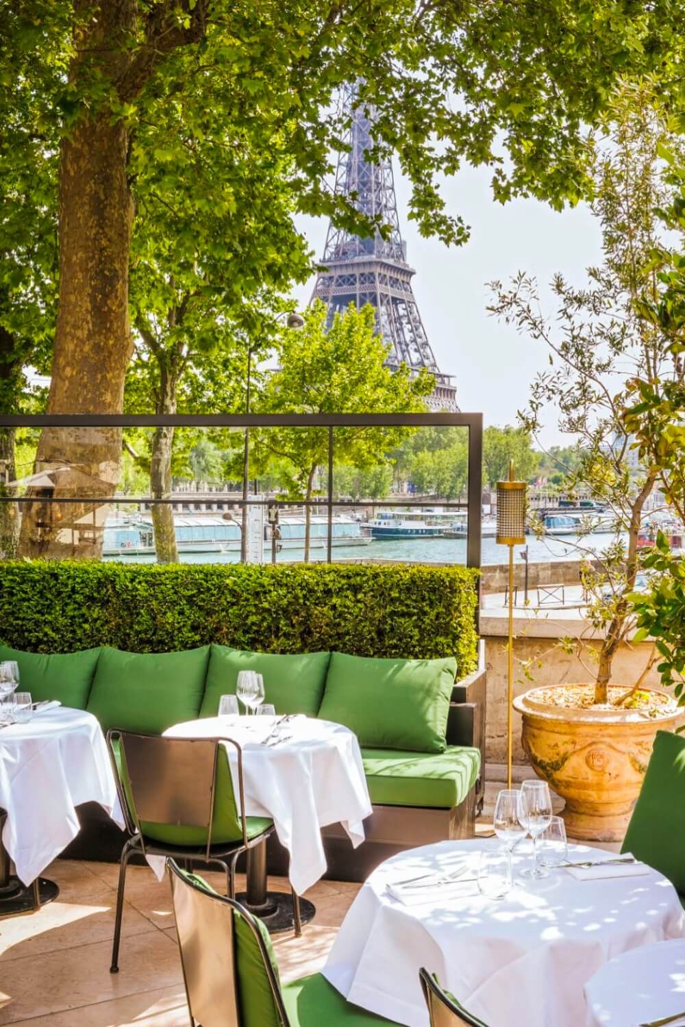 Monsieur Bleu Paris Restaurant with Eiffel Tower View