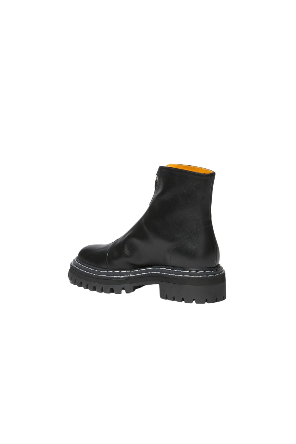 Proenza Schouler Lug Sole Zip Ankle Boots - Black