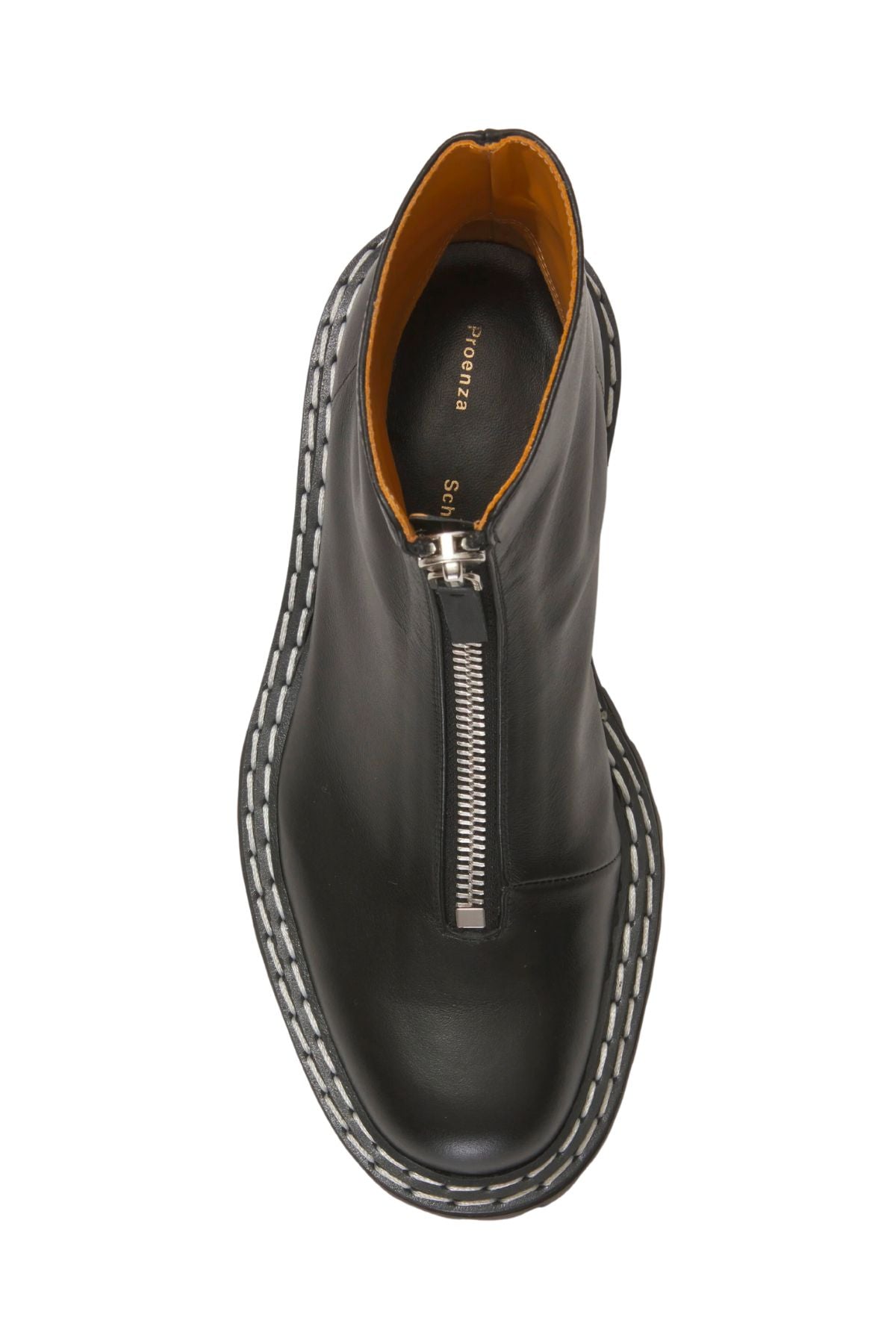 Proenza Schouler Lug Sole Zip Ankle Boots - Black