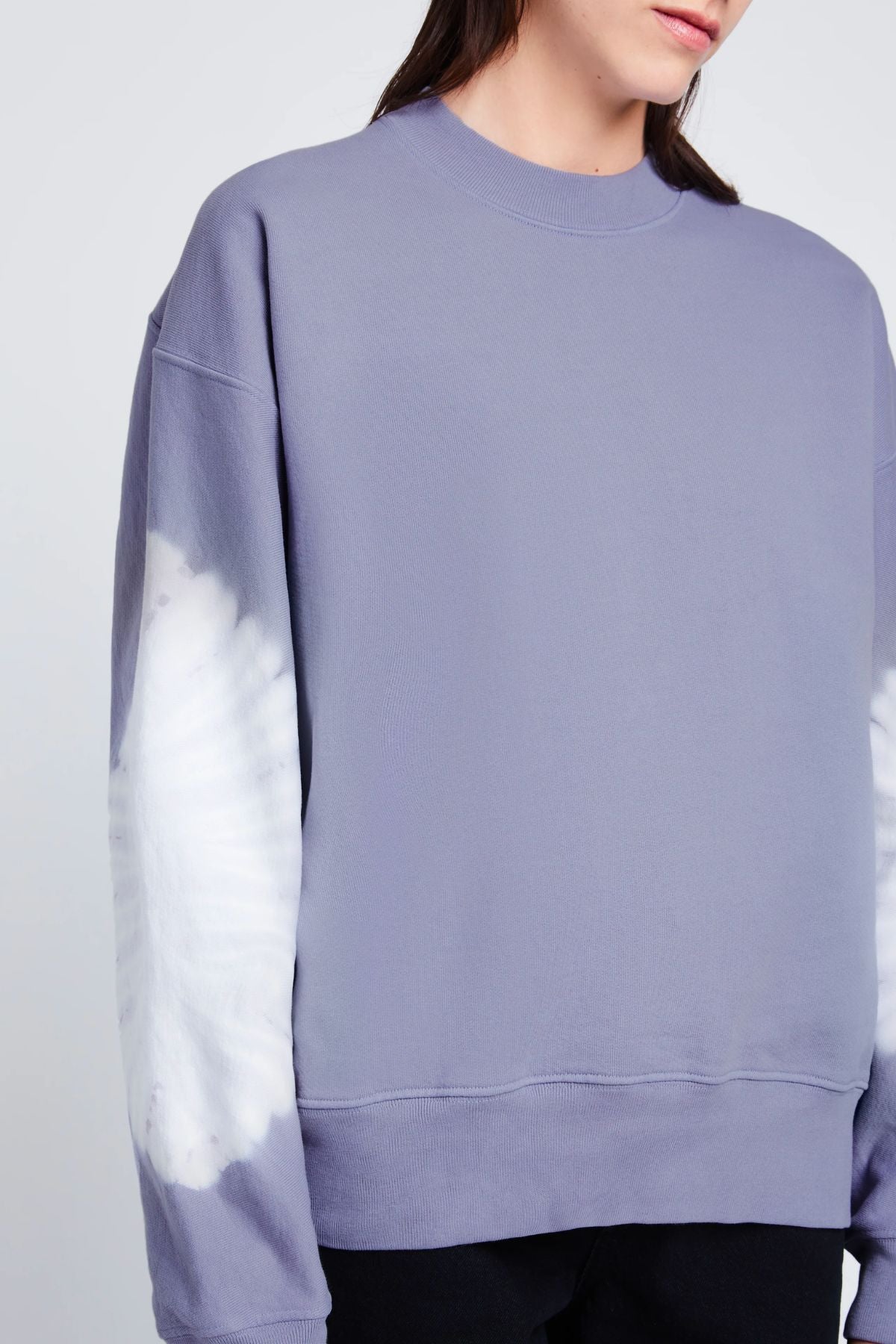 Proenza Schouler White Label Ring Tie Dye Sweatshirt - Lilac/ Off White
