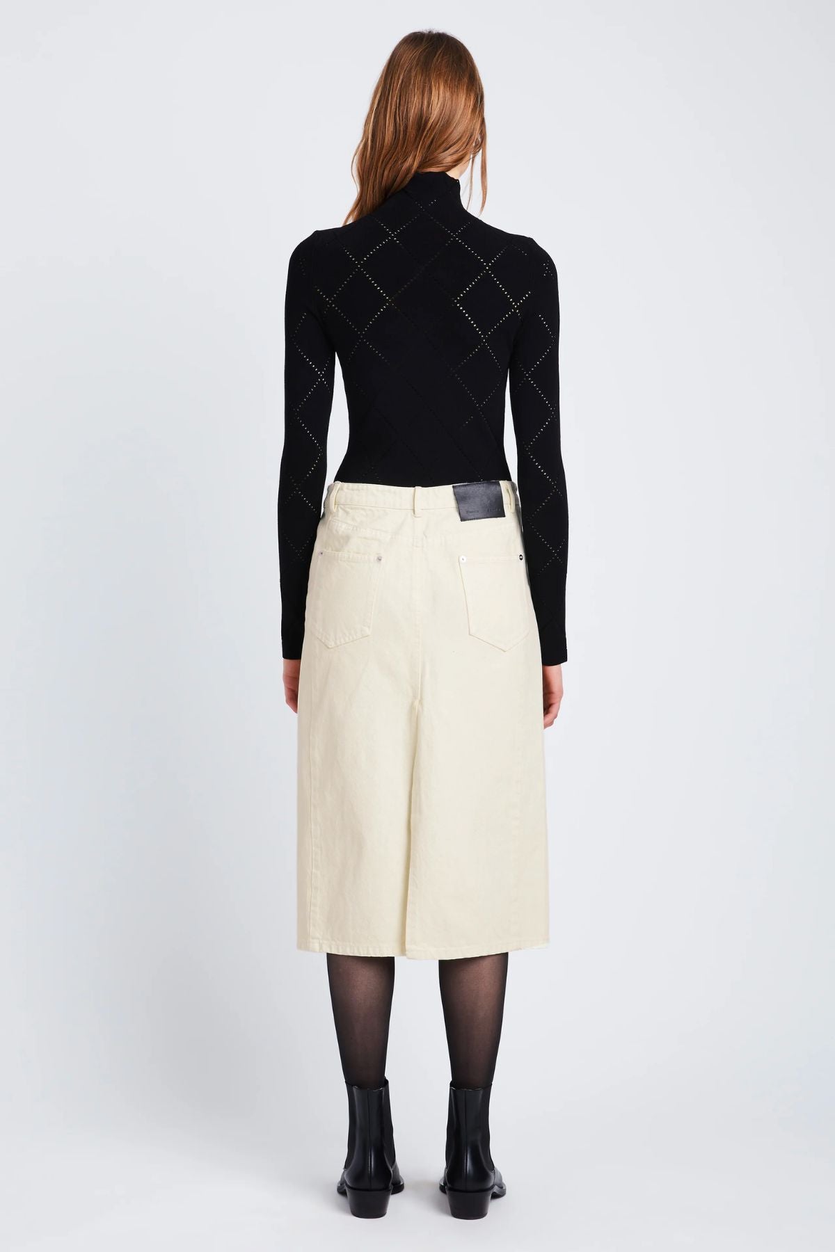 Proenza Schouler White Label Sloan Skirt - Parchment