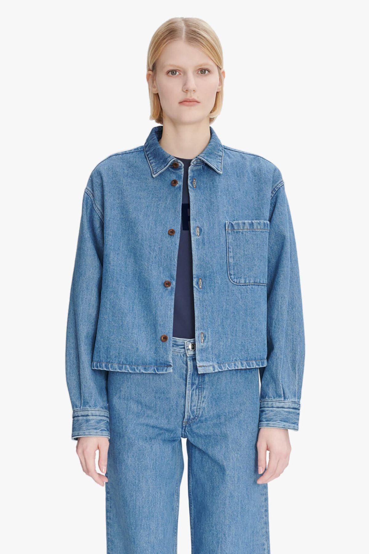 A.P.C. Samantha Denim Shirt - Indigo Delave