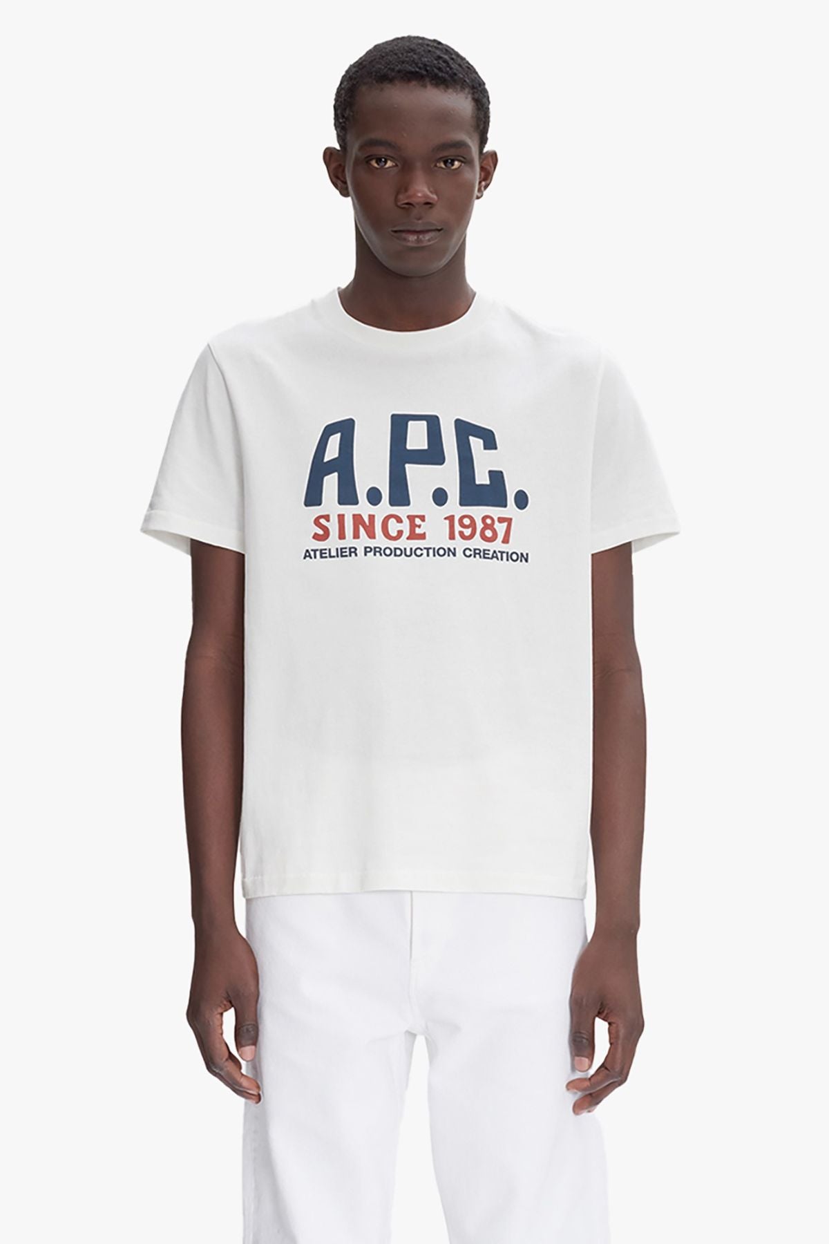 A.P.C. T-Shirt Label Print - White