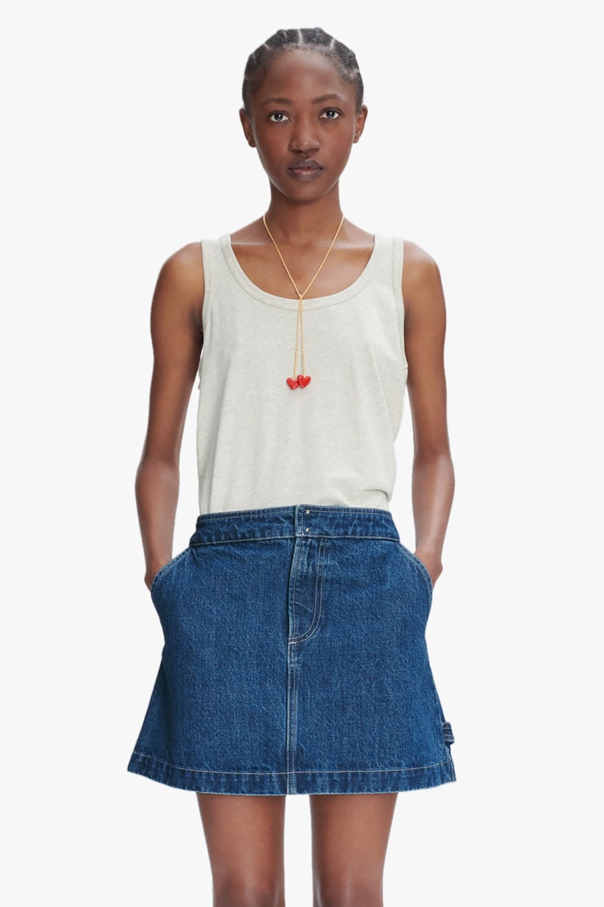 A.P.C. Tank Top - Ecru Chine