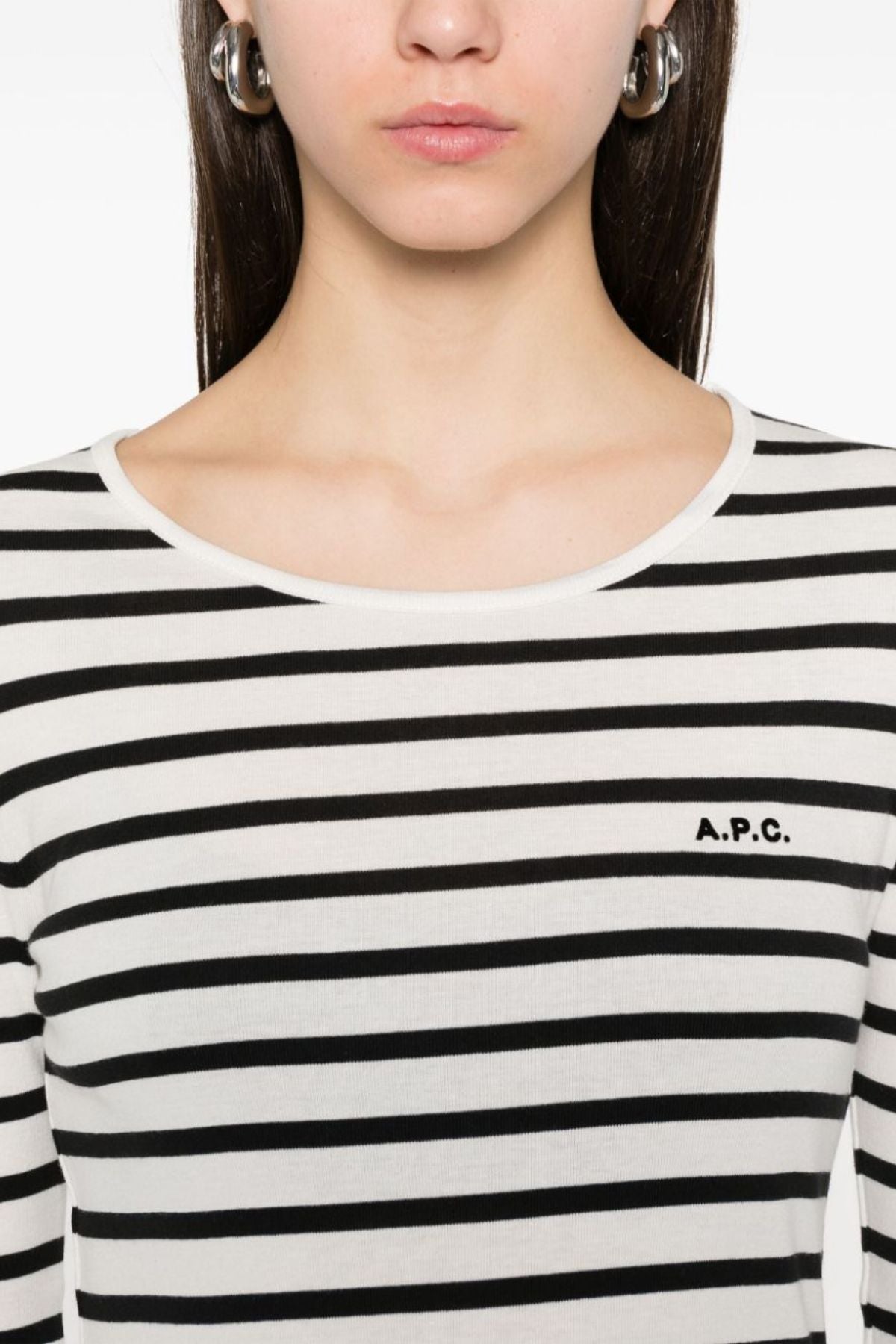 A.P.C. Thelma Top - Ecru/ Noir