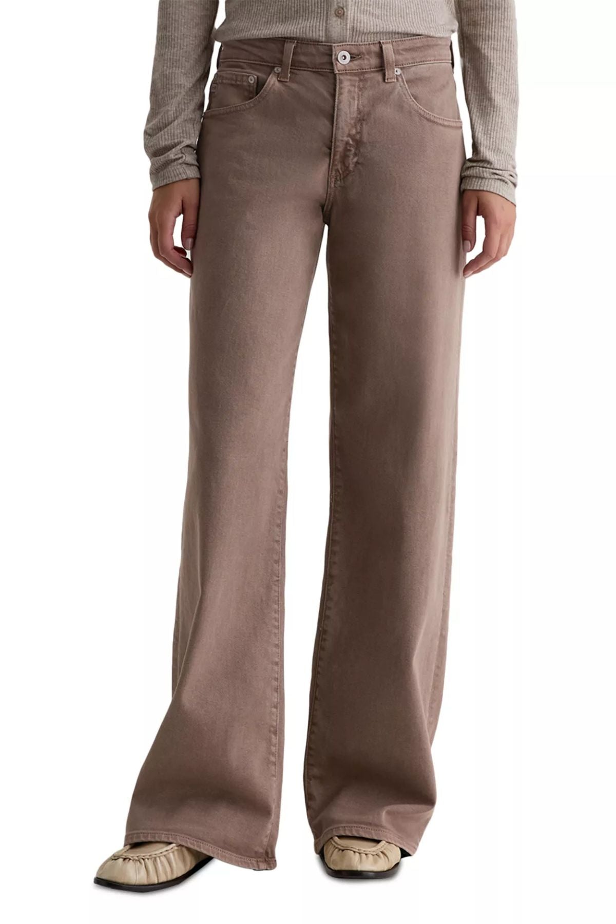 AG Denim Adria - Sulfur Taupe Grey