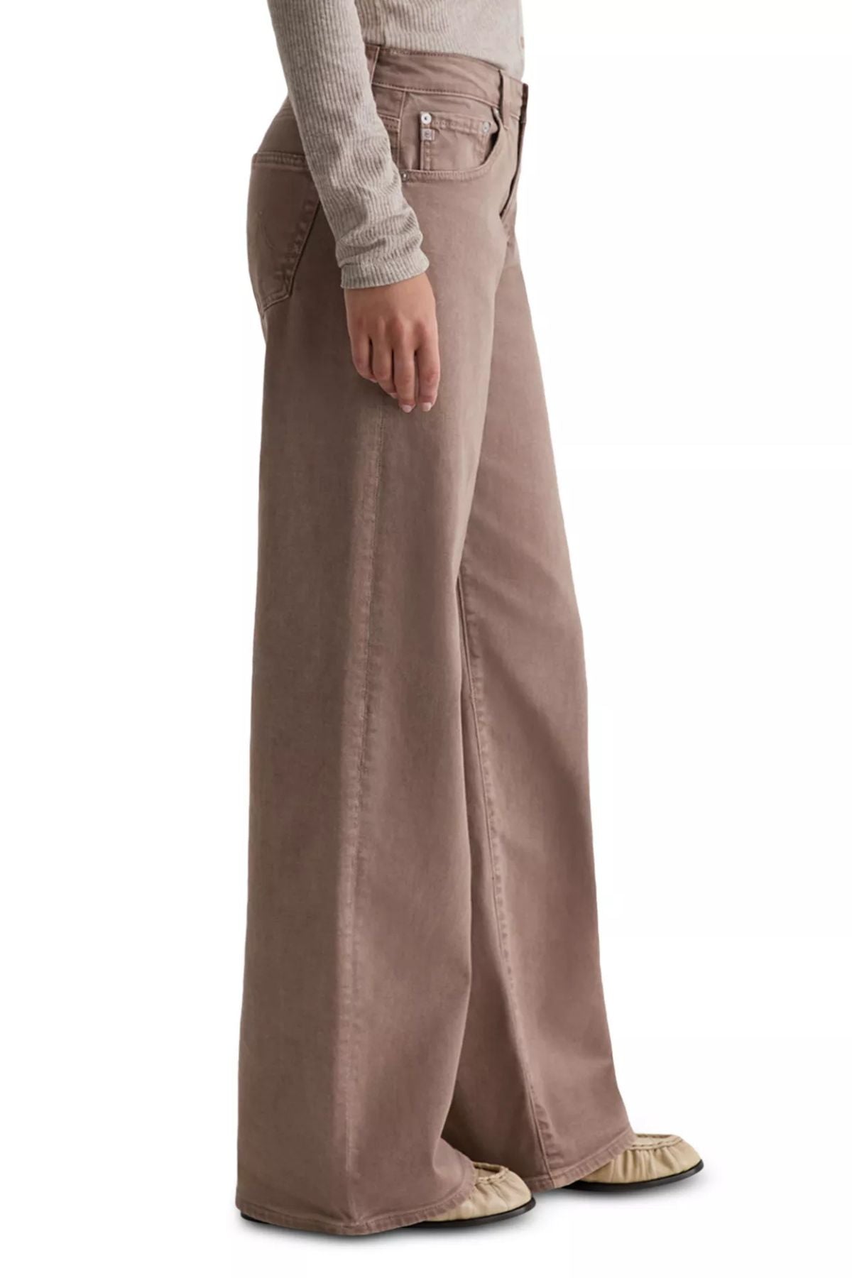 AG Denim Adria - Sulfur Taupe Grey