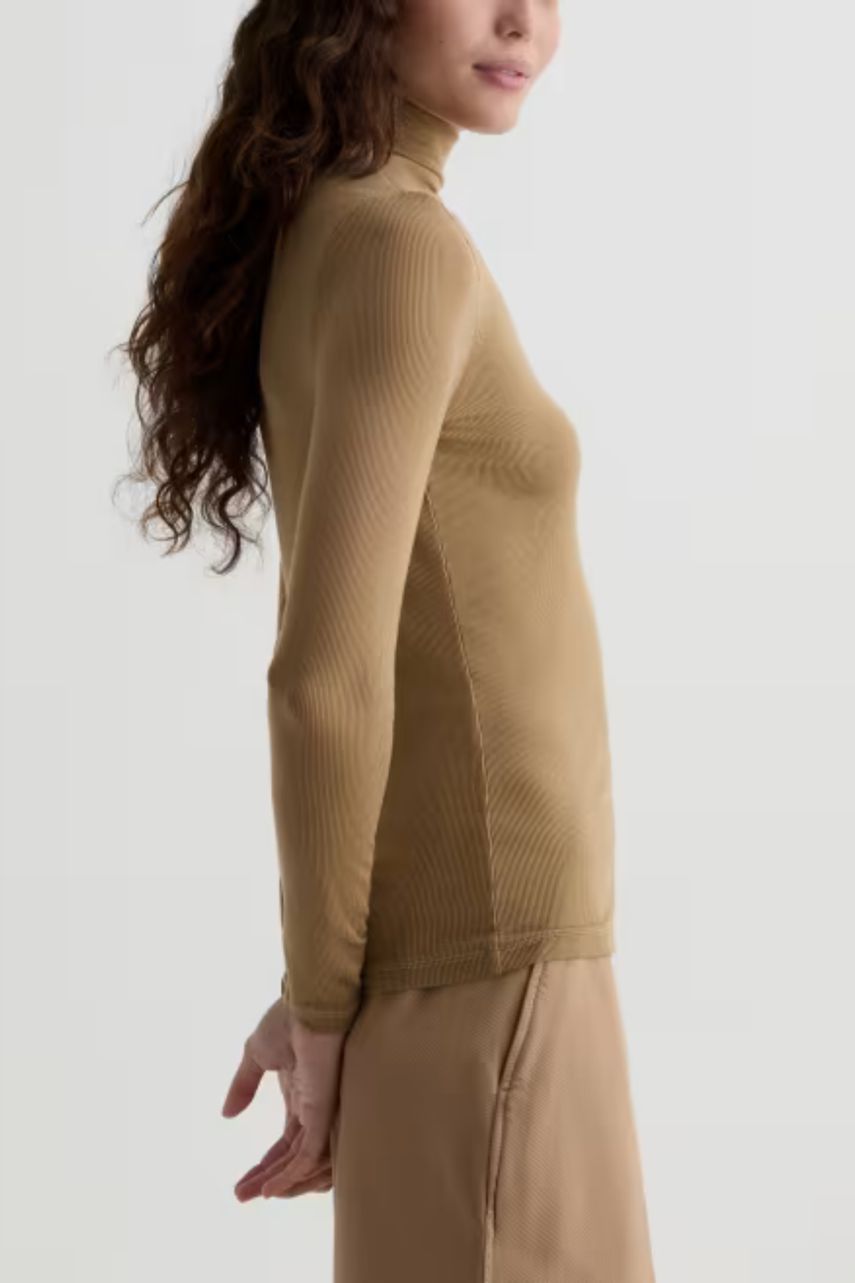 AG Denim Chels Turtleneck - Khaki Sand