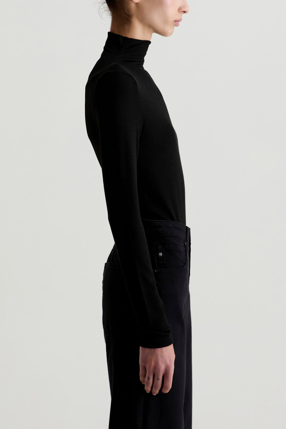 AG Denim Chels Turtleneck - Super Black