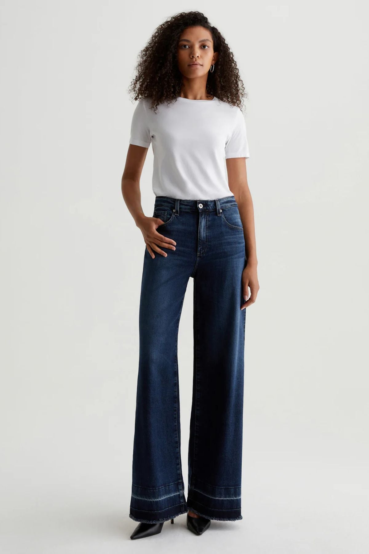 AG Denim The Deven Wide Leg Jean Amsterdam
