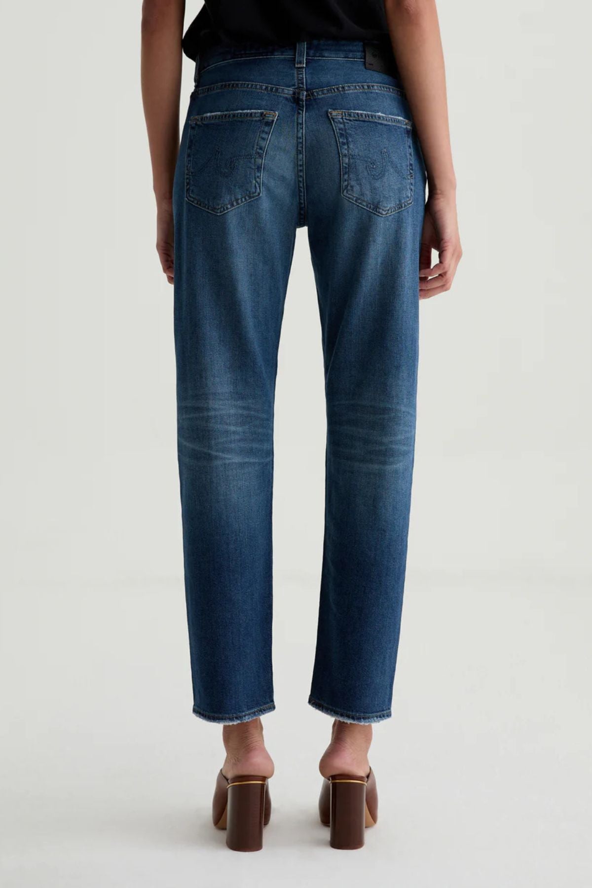 AG Denim Ex-Boyfriend Slim Jean - 10 Yr Exposure