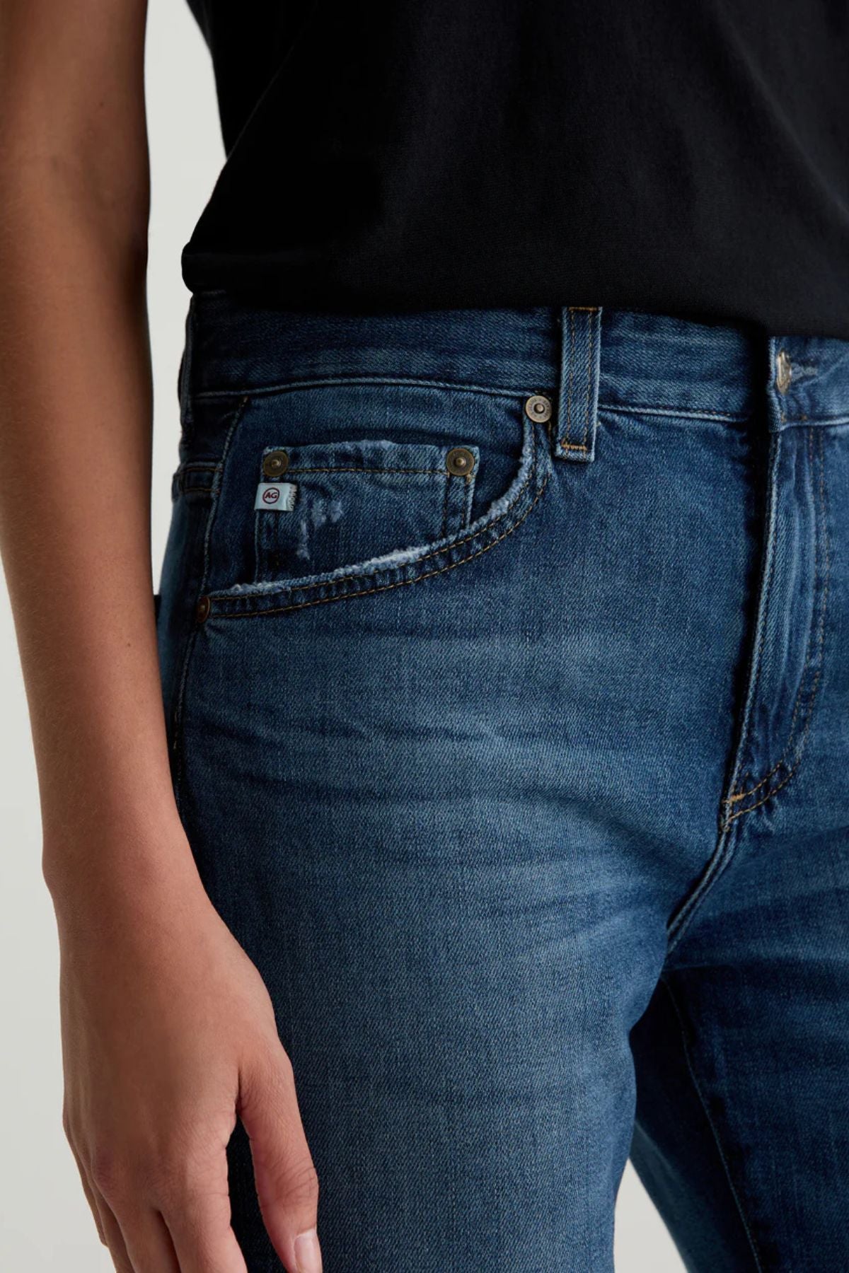 AG Denim Ex-Boyfriend Slim Jean - 10 Yr Exposure