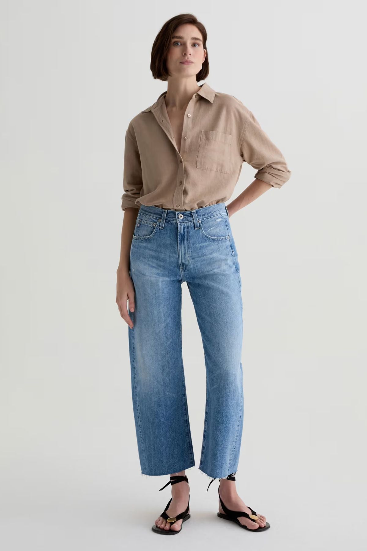 AG Denim Hattie Crop - 17 Years Divergent