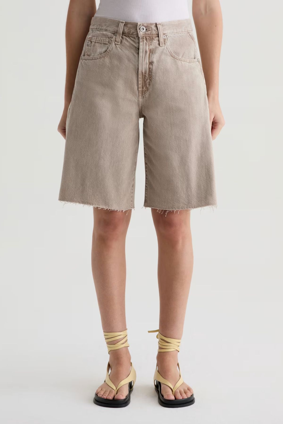 AG Denim Hattie Short - Sulfur Simple Taupe