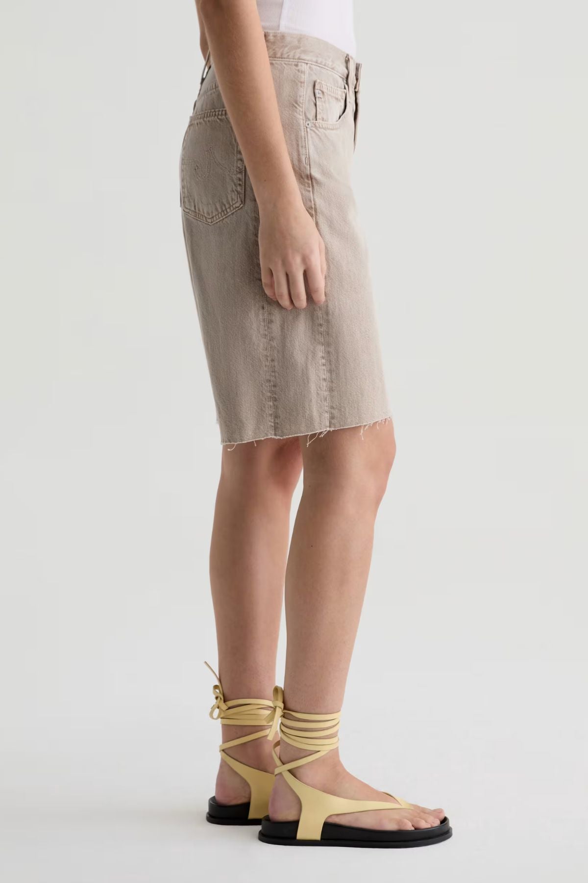 AG Denim Hattie Short - Sulfur Simple Taupe