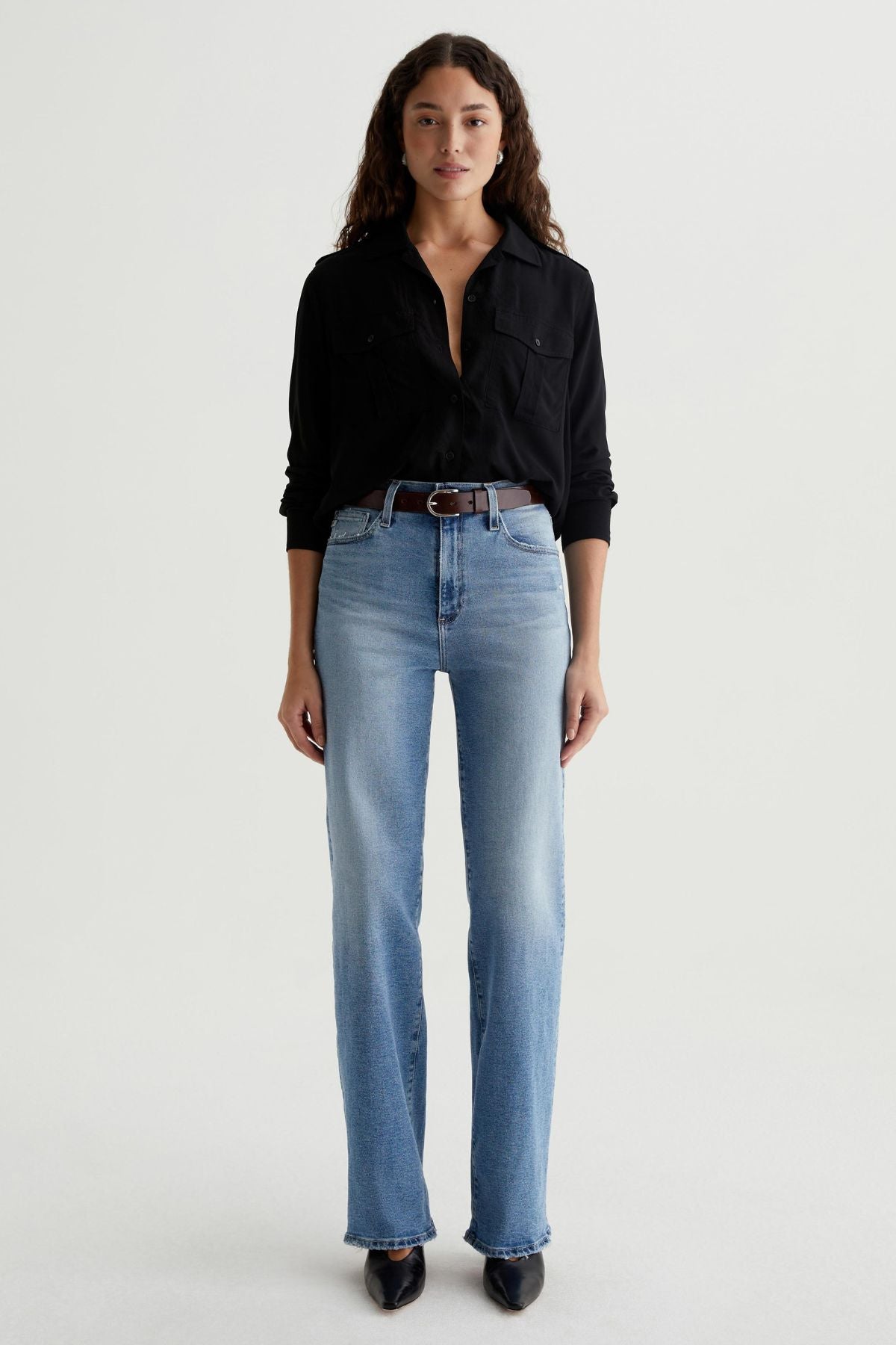 AG Denim Kora High-Rise Wide Leg - Momento