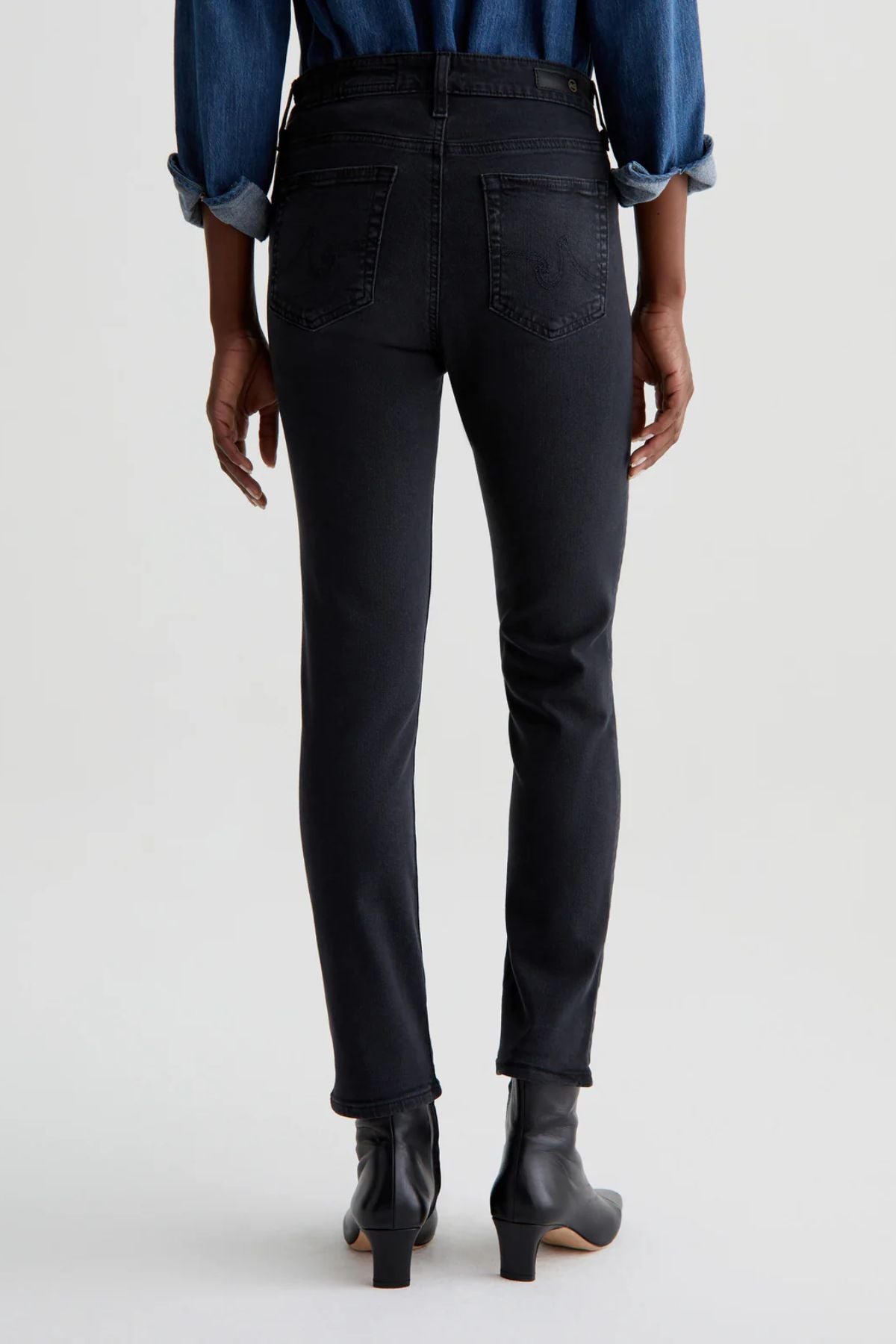 AG Denim The Mari Crop Jean - Sulphur Black