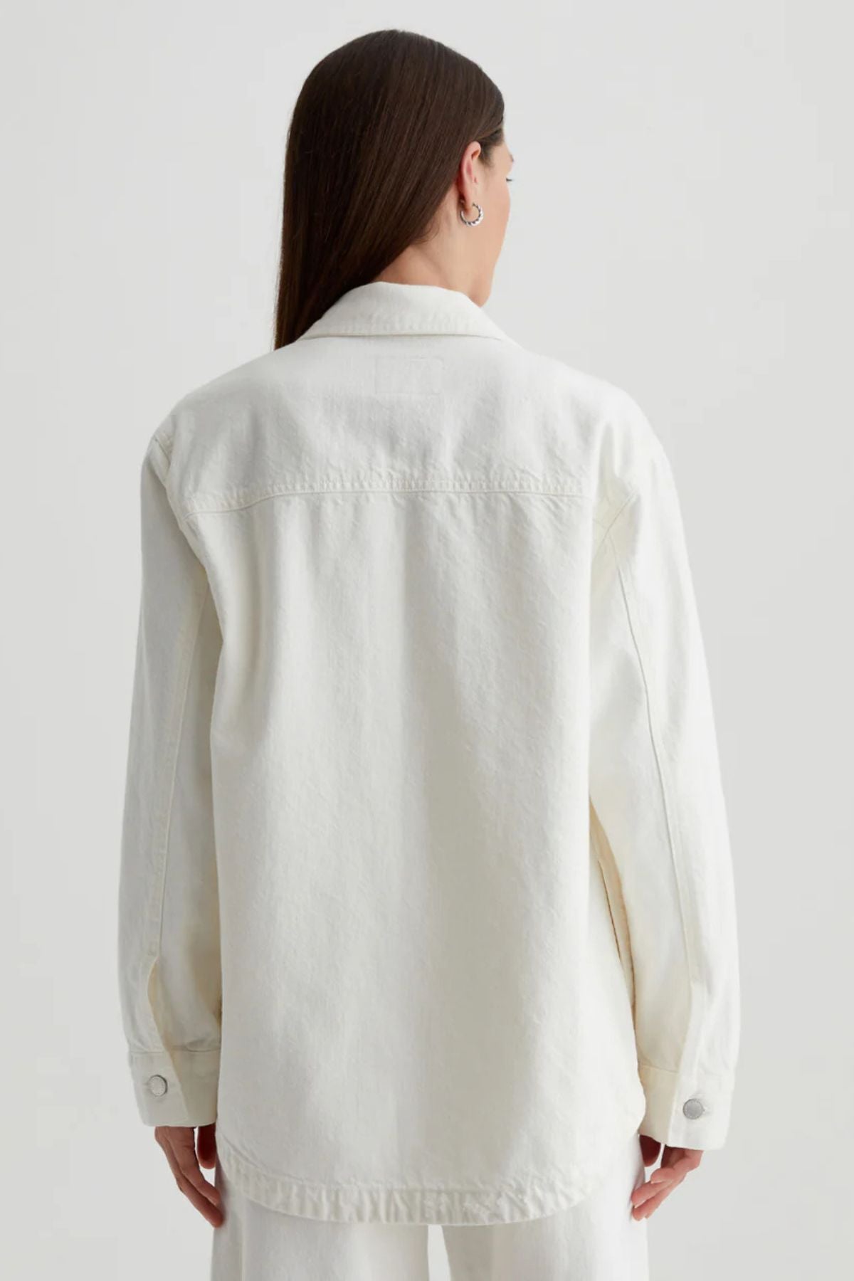 AG Denim Vita Shirt Jacket - Powder Destructed