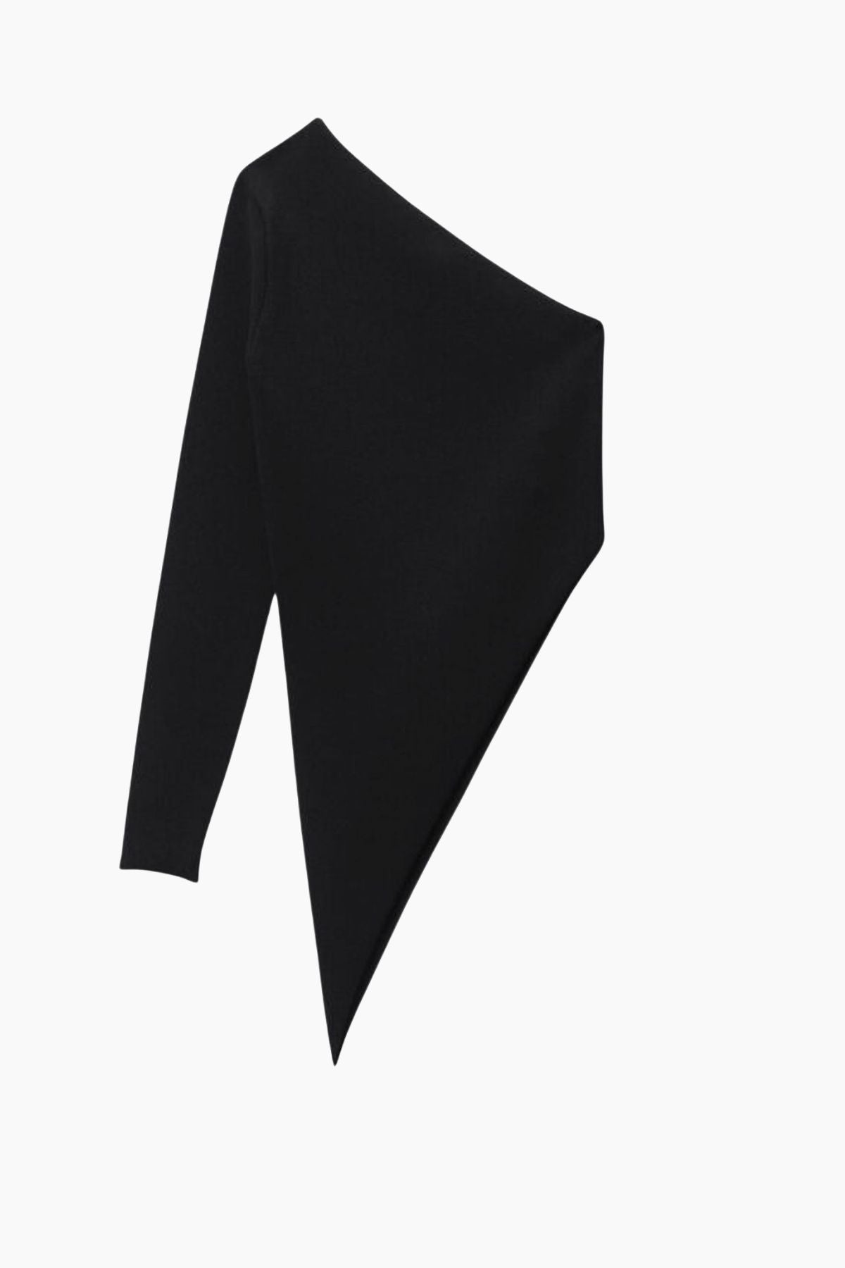 Alexander Wang Asymmetric Long-Sleeve Top - Black