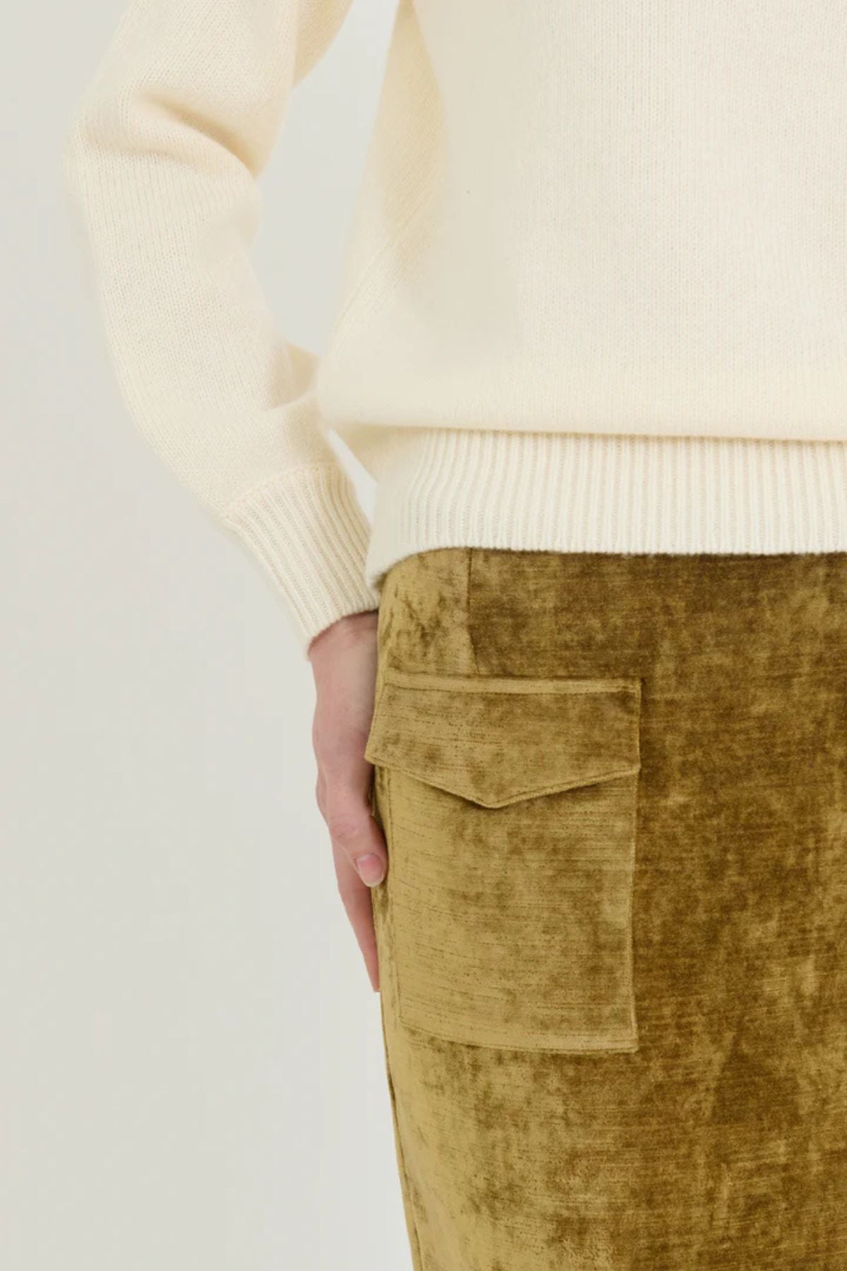 ALFIE Polo Sweater - Ivory