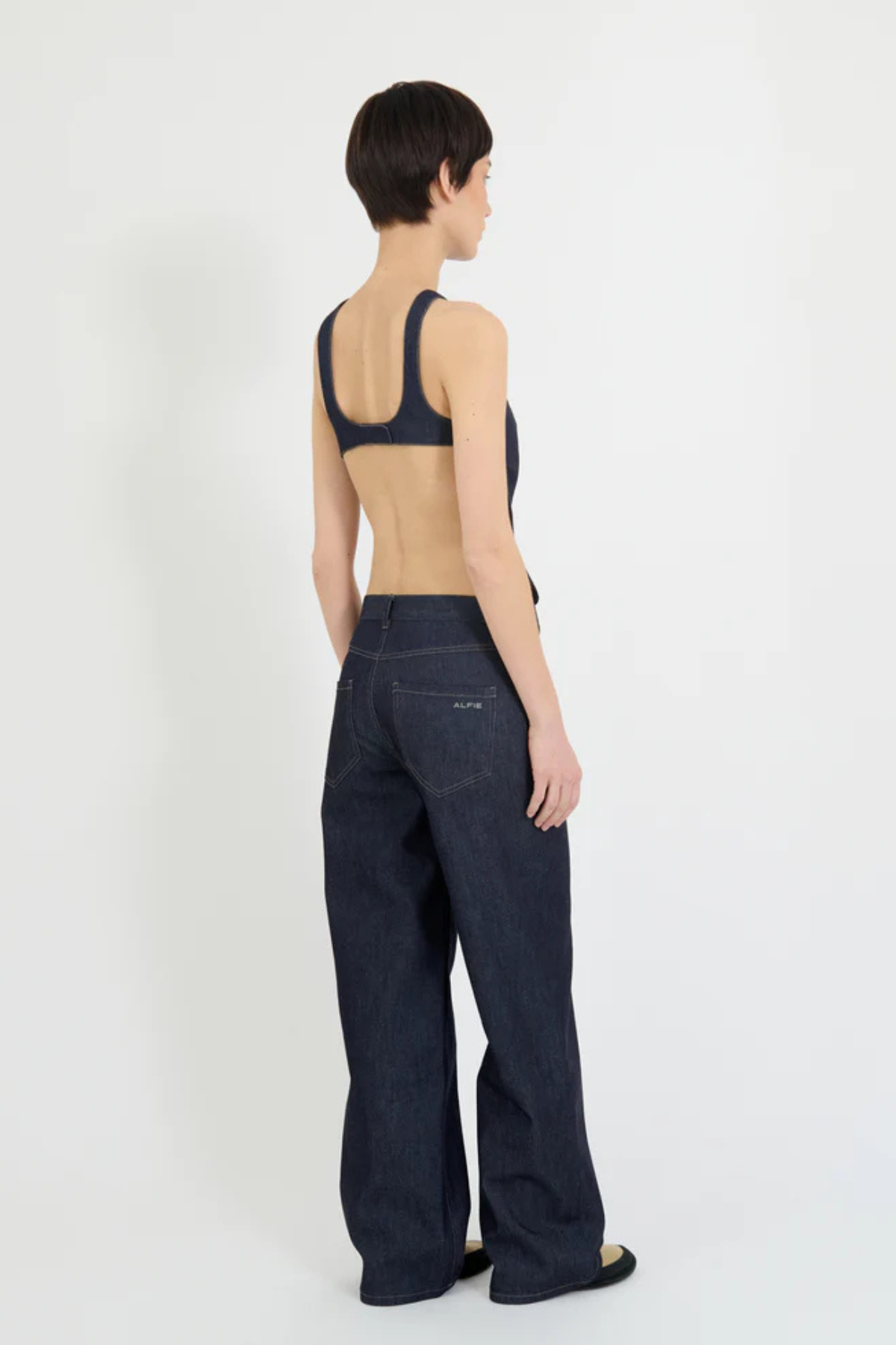 ALFIE Backless Top - Dark Blue