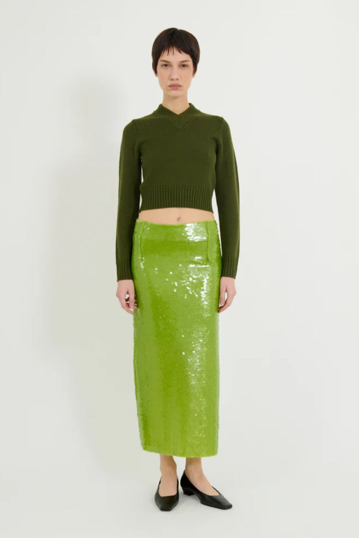 ALFIE Valletta Skirt - Anise Green