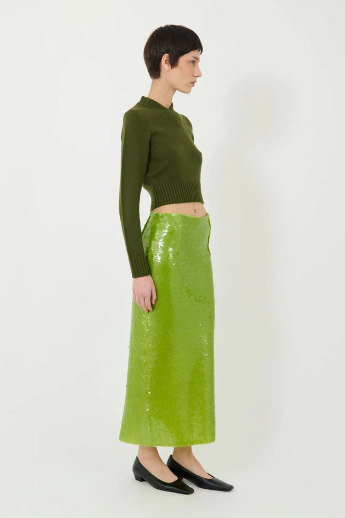 ALFIE Valletta Skirt - Anise Green