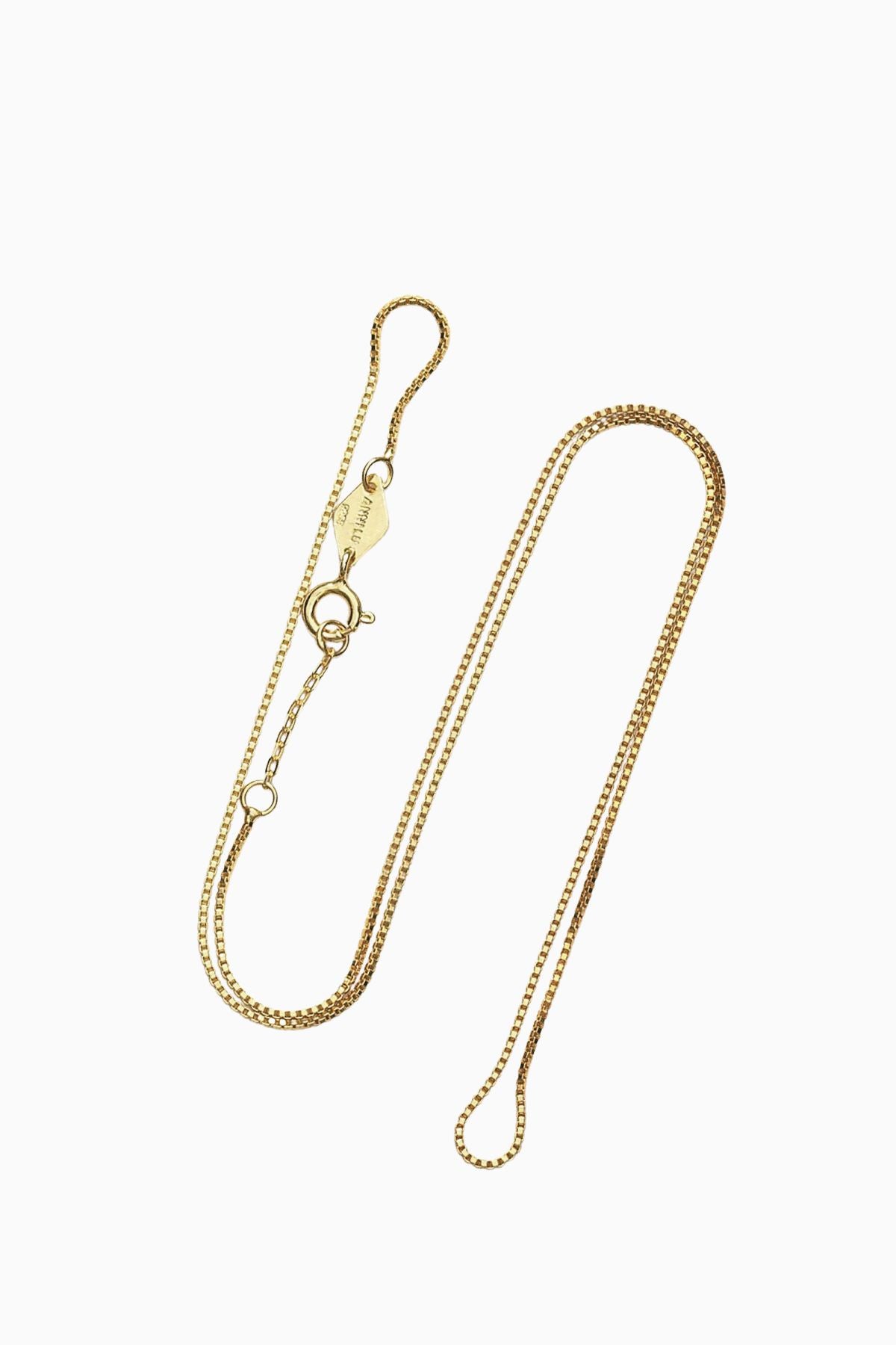Anni Lu Box Chain Necklace - Gold