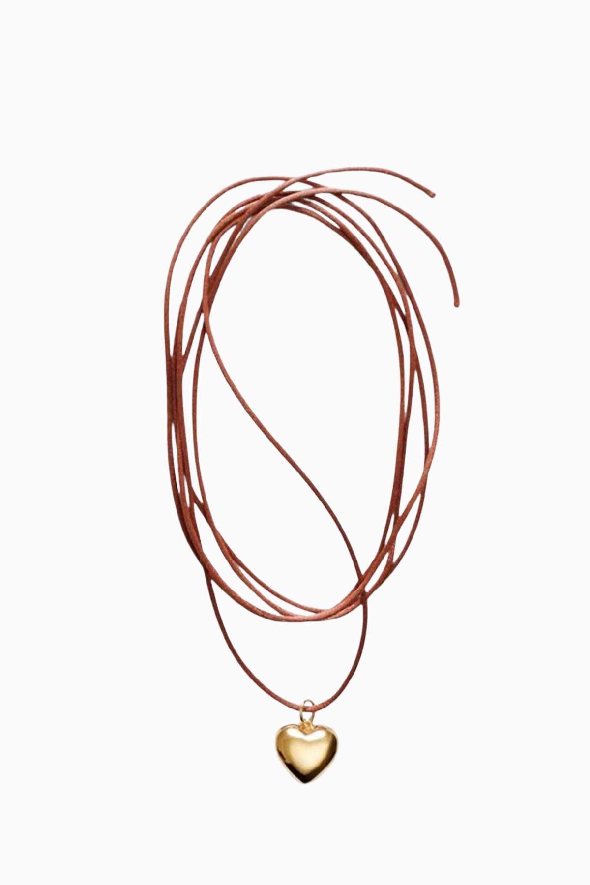 Anni Lu Heart On String Necklace - Gold