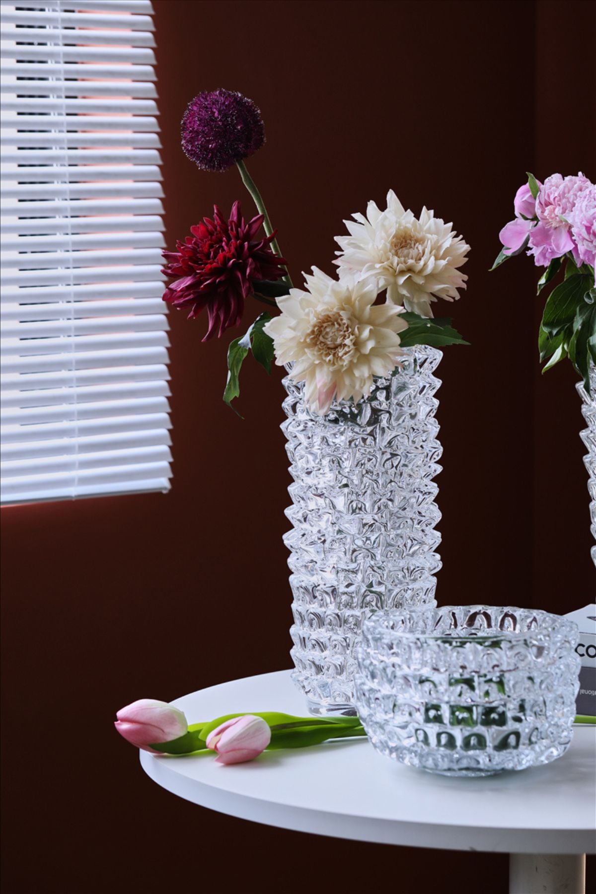 ANTICO 16 x 37 Vase - Clear