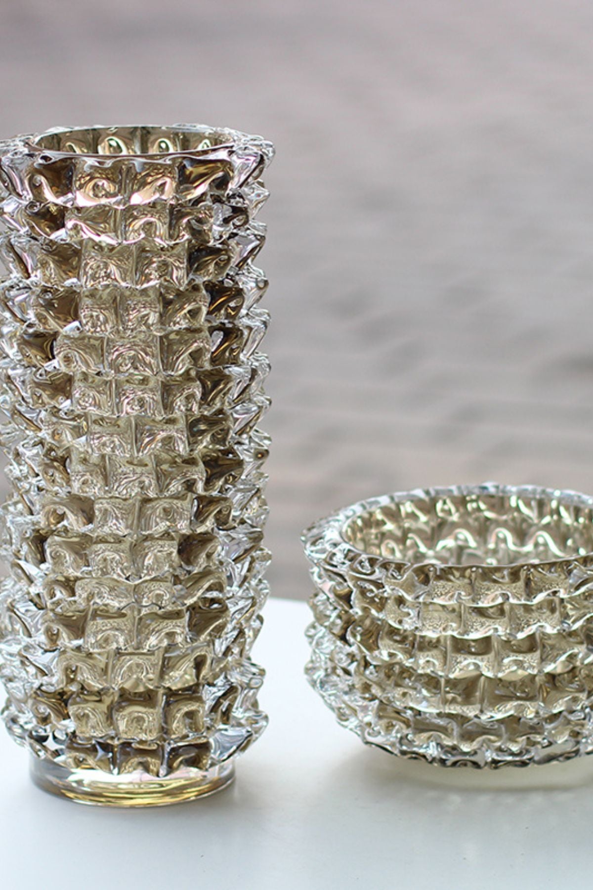 ANTICO 16 x 37 Vase - Smoke