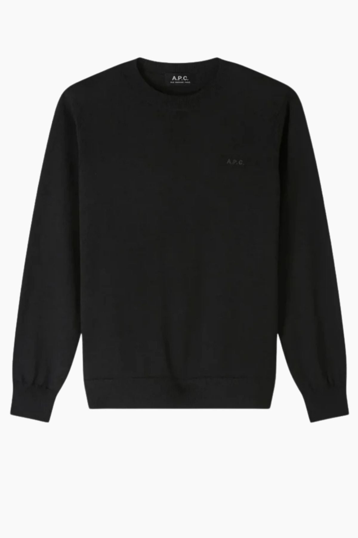 A.P.C. Philo Logo Knit Jumper - Black