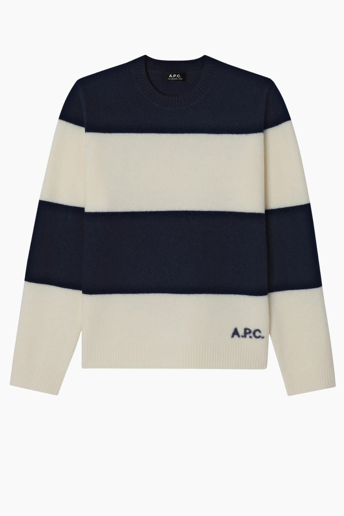 A.P.C. Pull Penny Jumper - Dark Navy/ Ecru
