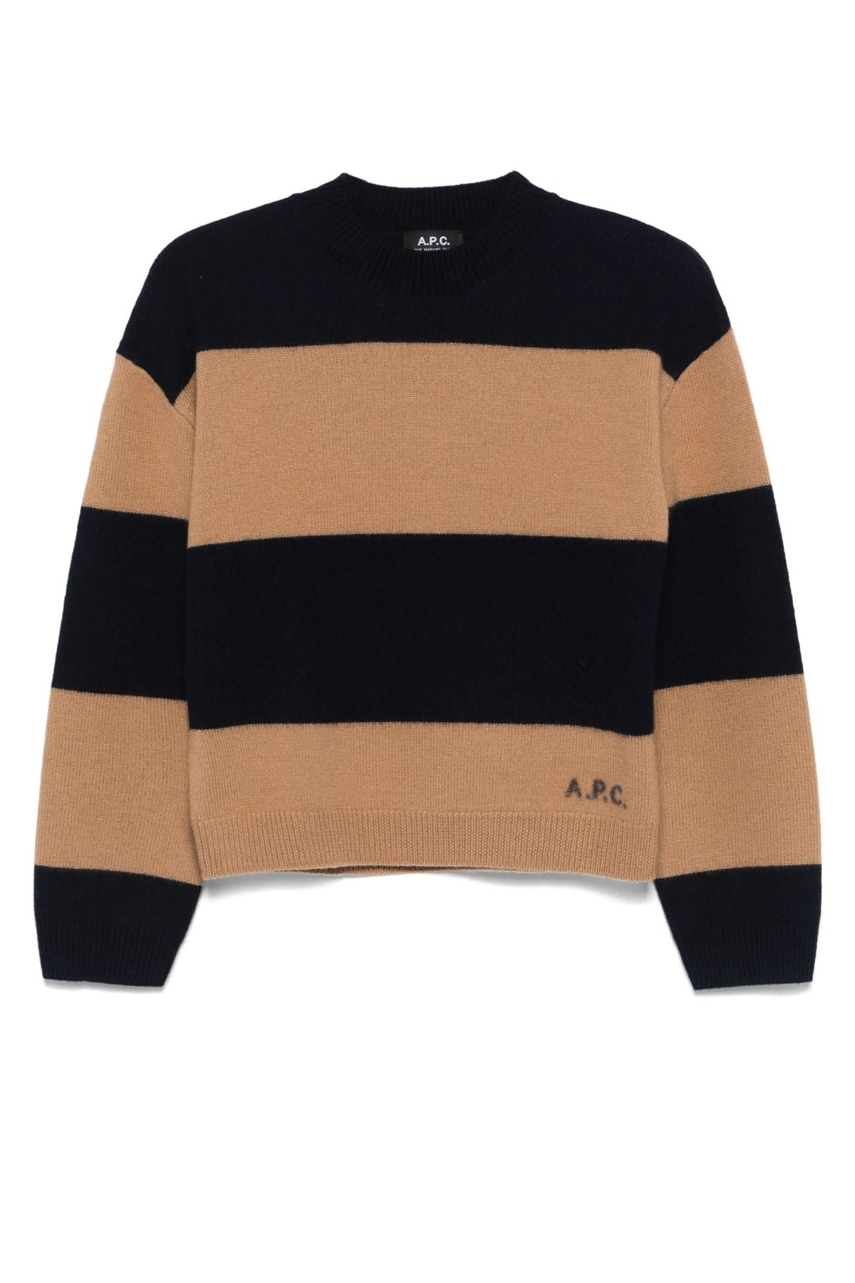 A.P.C. Pull Penny Jumper - Noir/ Camel