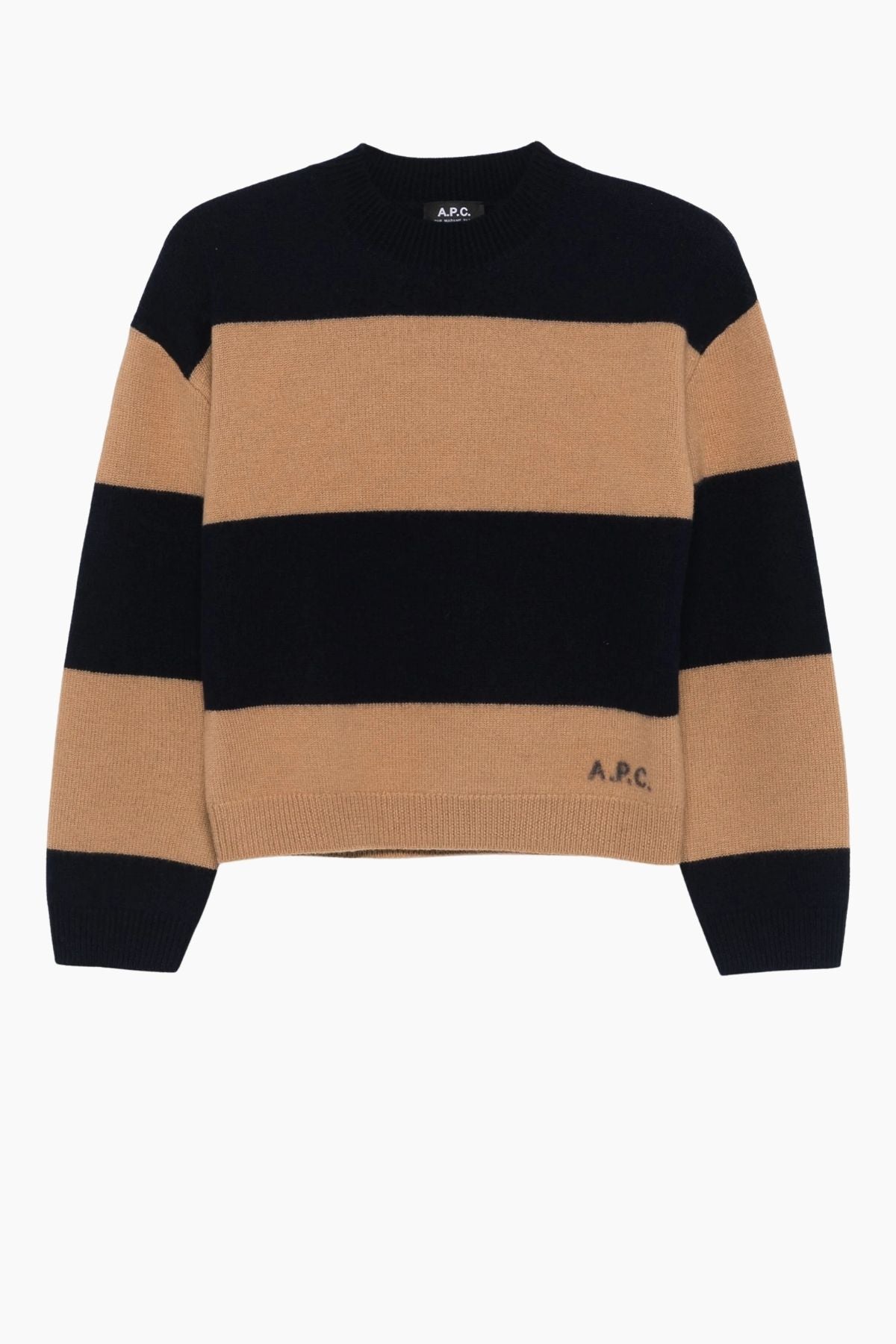 A.P.C. Pull Penny Jumper - Noir/ Camel