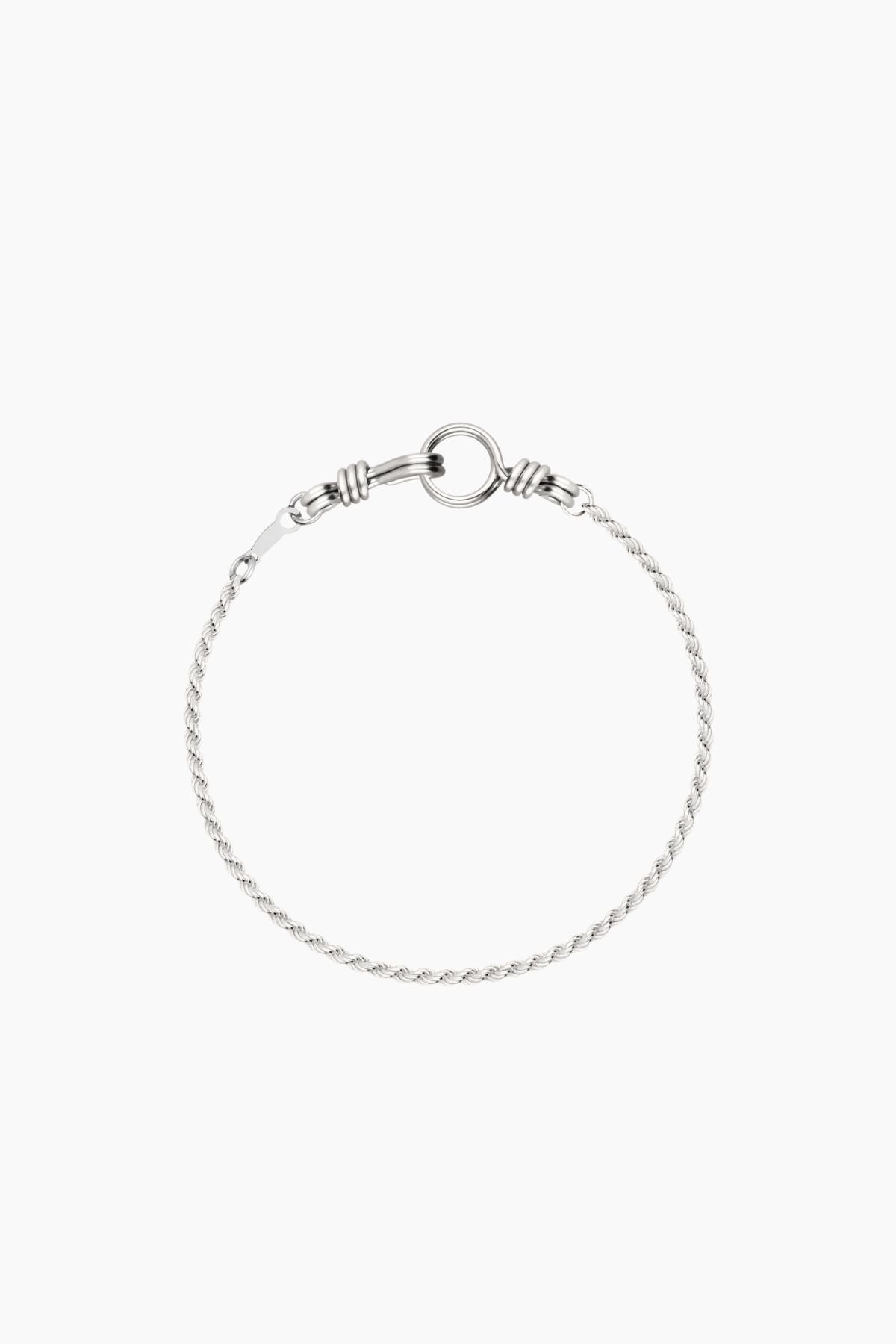Atelier Paulin Attache Moi Rope Chain Bracelet Men - Silver