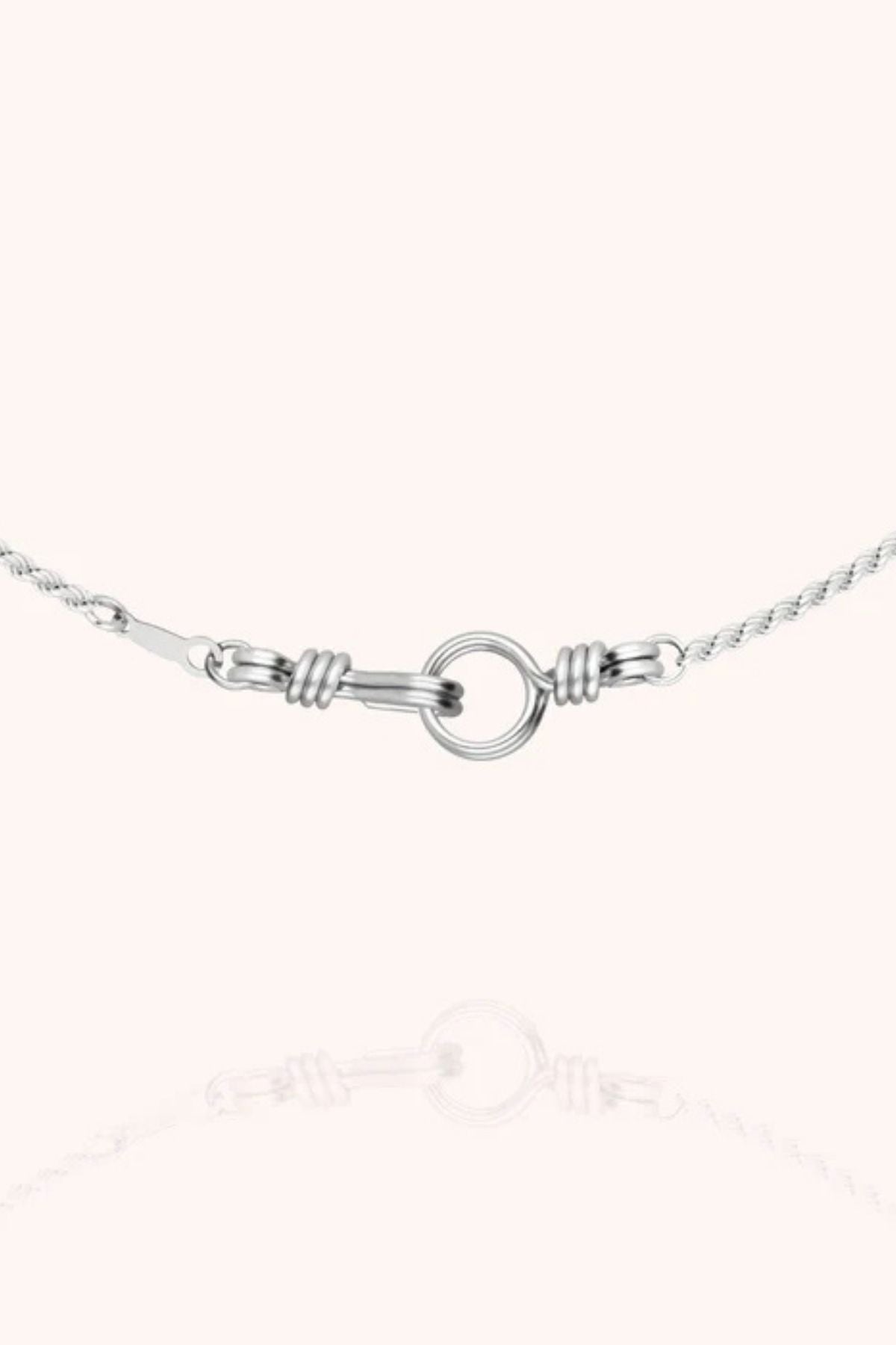Atelier Paulin Attache Moi Rope Chain Necklace Men - Silver