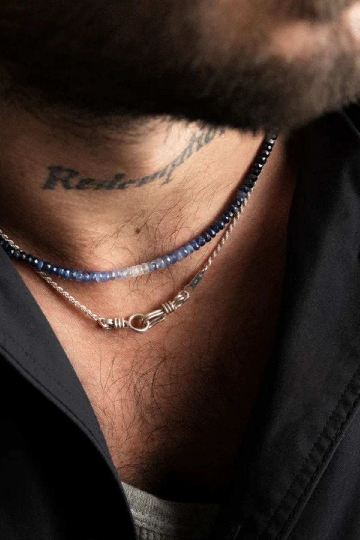 Atelier Paulin Attache Moi Rope Chain Necklace Men - Silver