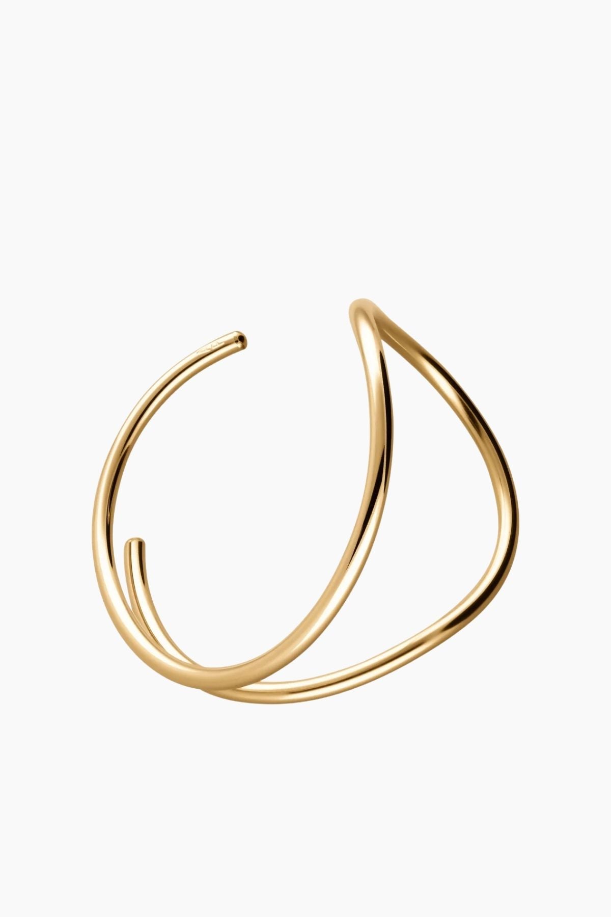 ATELIER PAULIN Outline Cuff Letter E - Yellow Gold