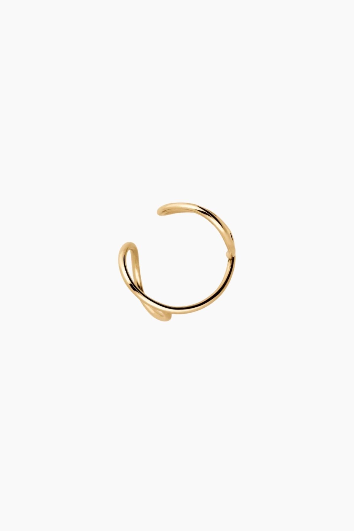 ATELIER PAULIN Outline Ring Letter O - Yellow Gold