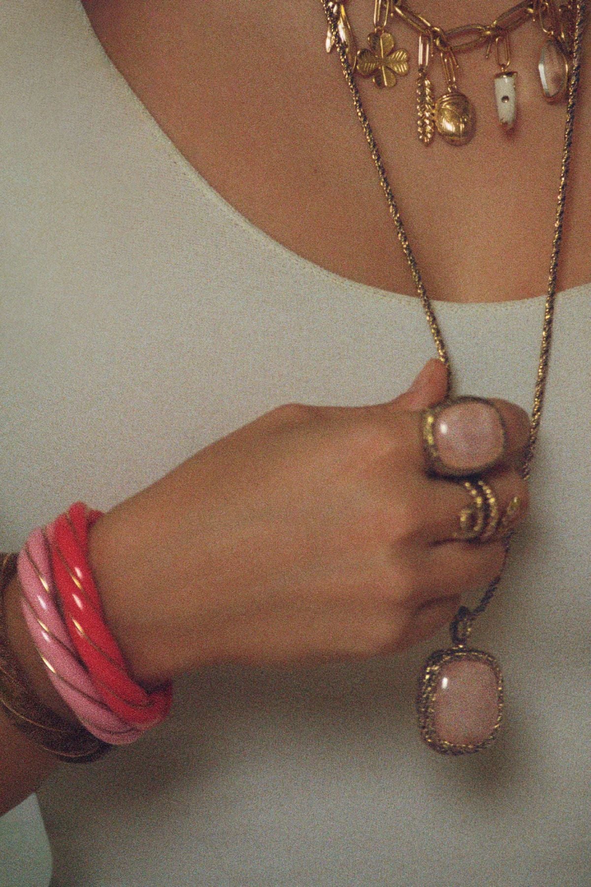 Aurelie Bidermann BAR À CHARMS - Clover Yellow Gold