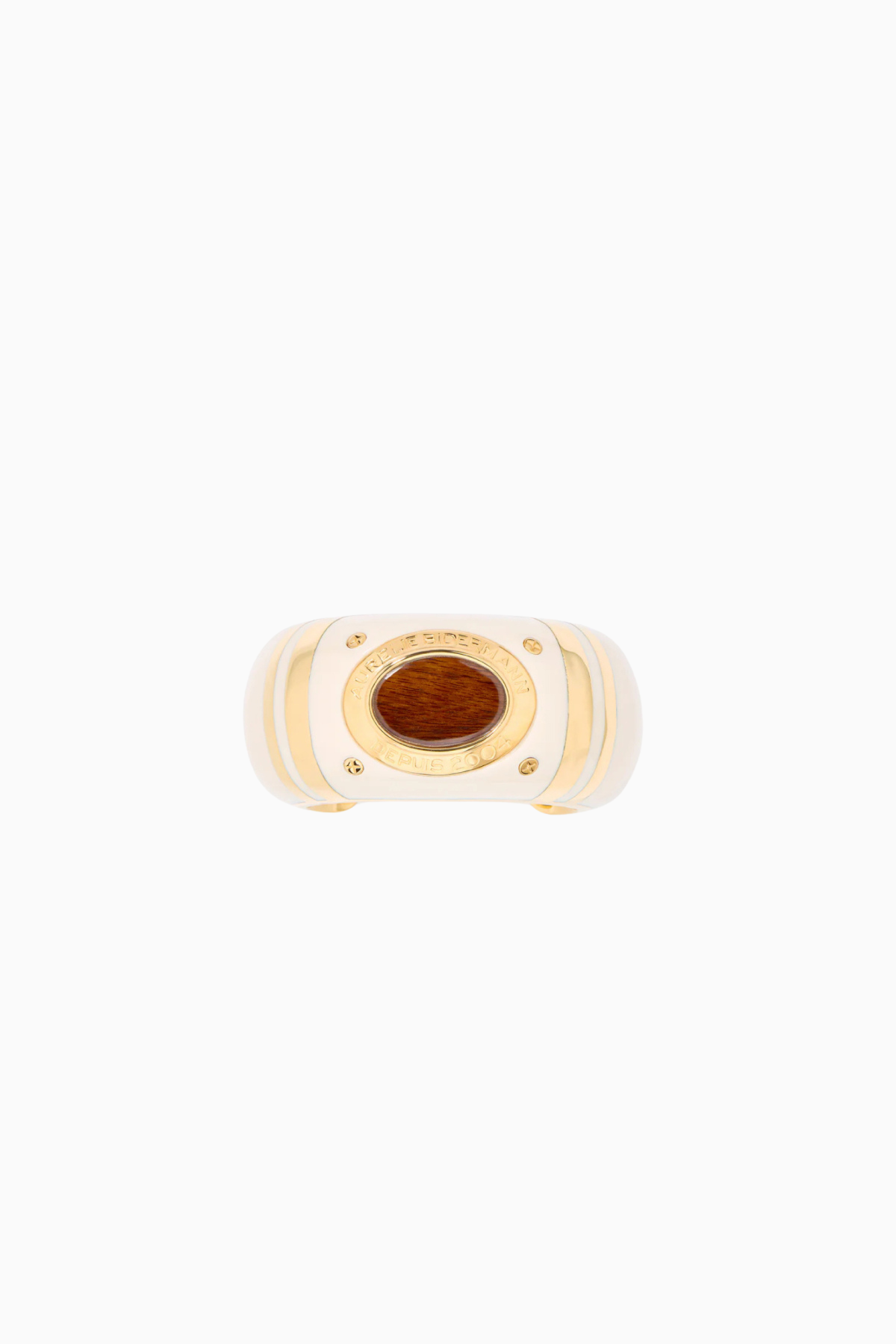 Aurelie Bidermann Byblosa Cuff - Ivory/ Wood