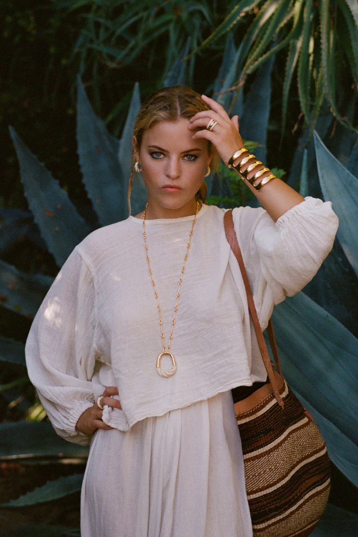 Aurelie Bidermann Diana Long Necklace - Ivory