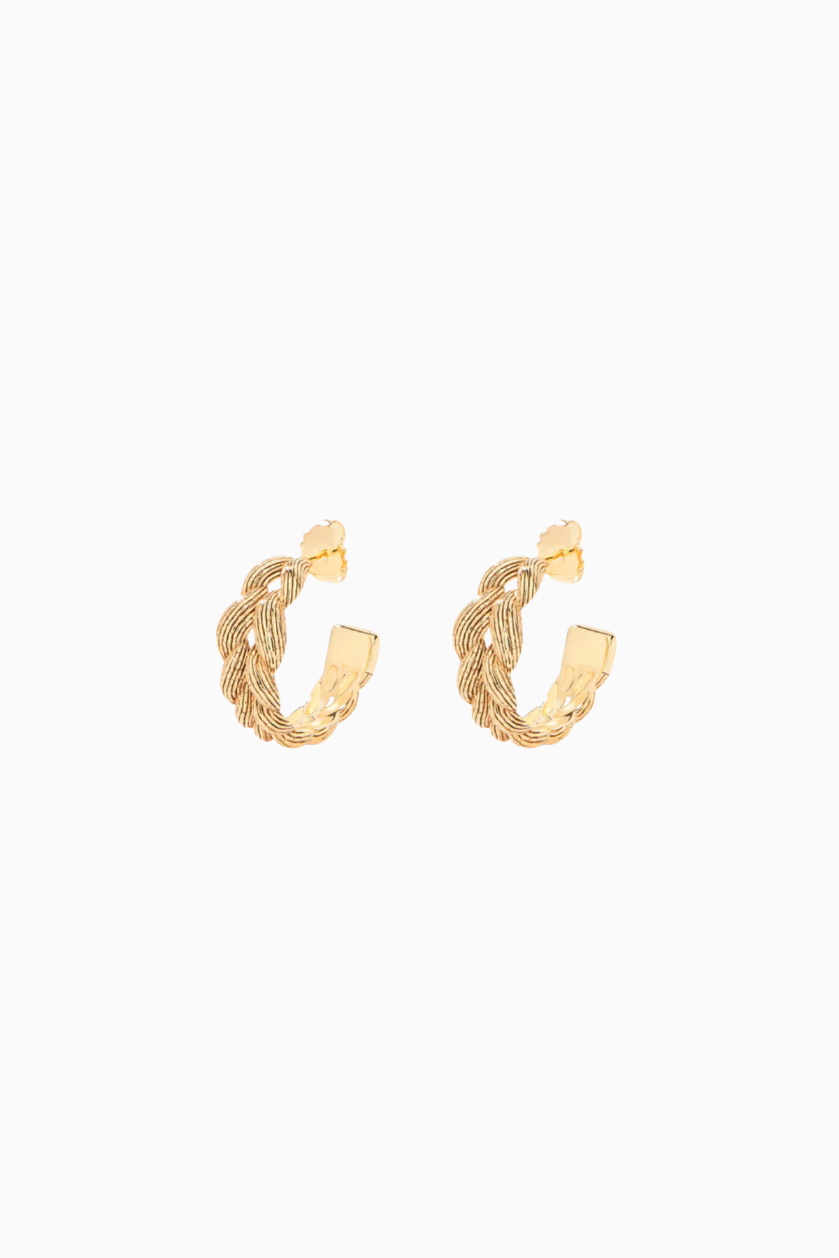 Aurelie Bidermann Grisell Earrings - Yellow Gold